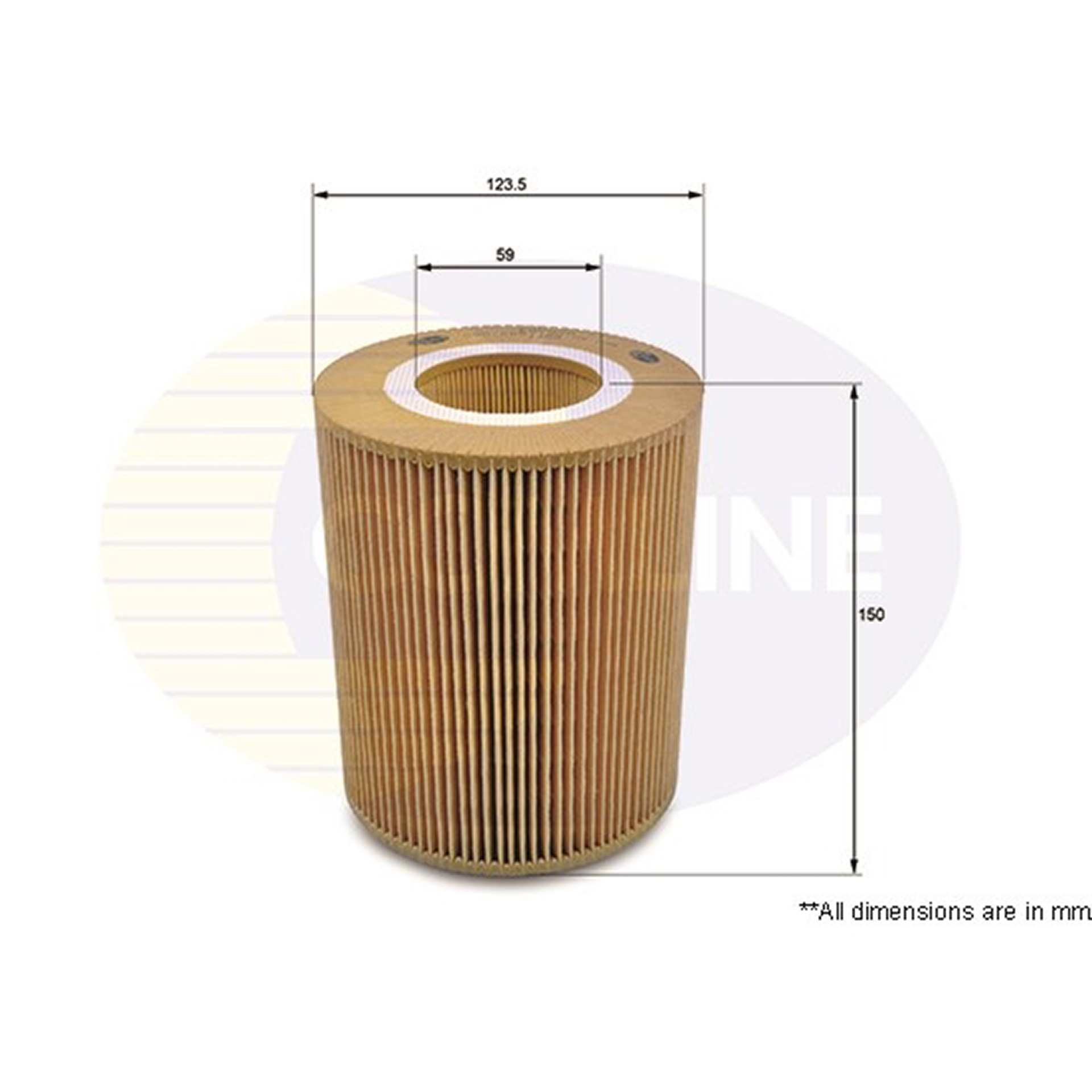 EAF070 Comline - Фільтр повітря ( аналогWA6538/LX794 )1