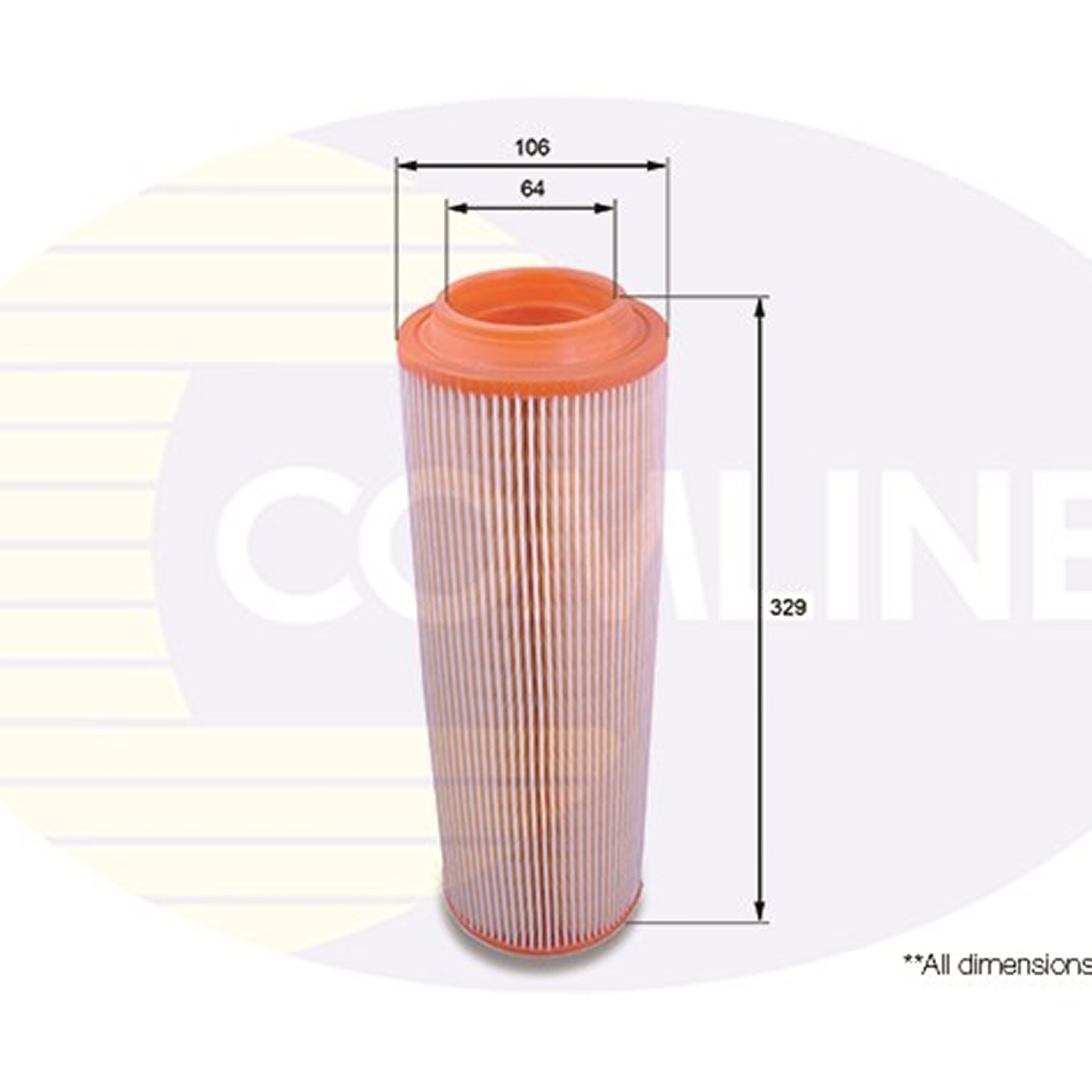 EAF480 Comline - Фільтр повітря ( аналогWA6744/LX791 )1