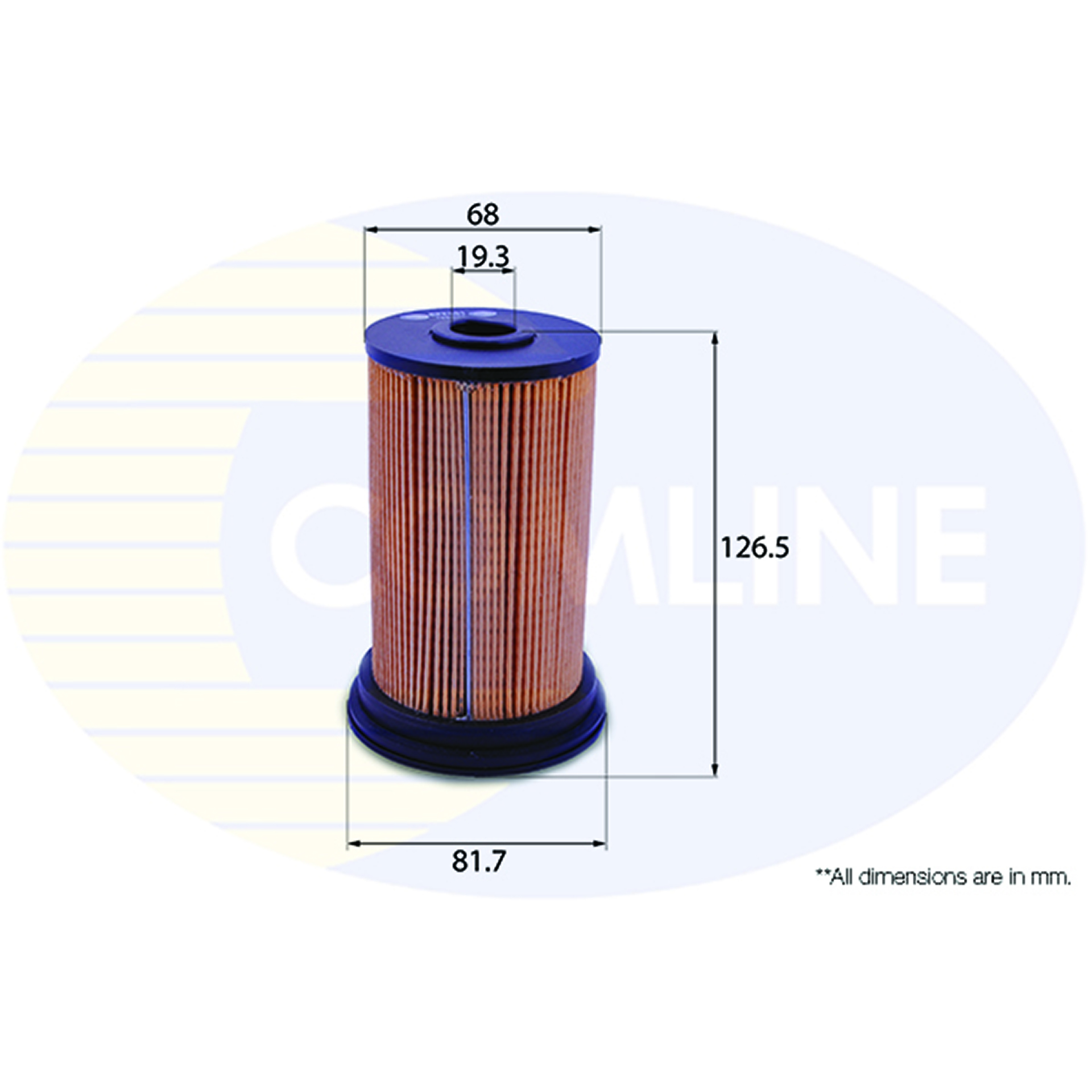 EFF081 Comline - Фільтр палива ( аналогWF8240/KX69 )1