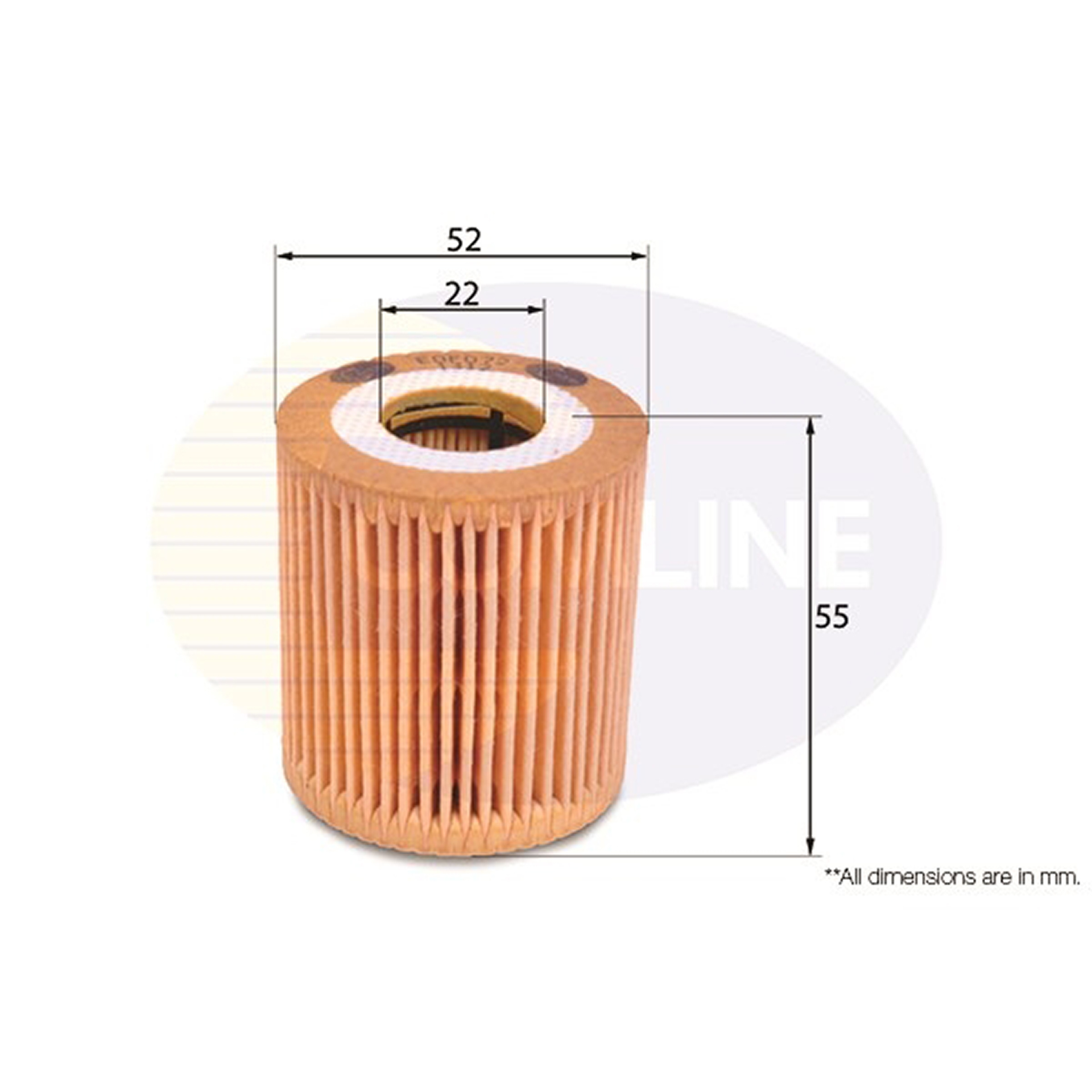 EOF072 Comline - Фільтр оливи ( аналогWL7239/OX346D )1