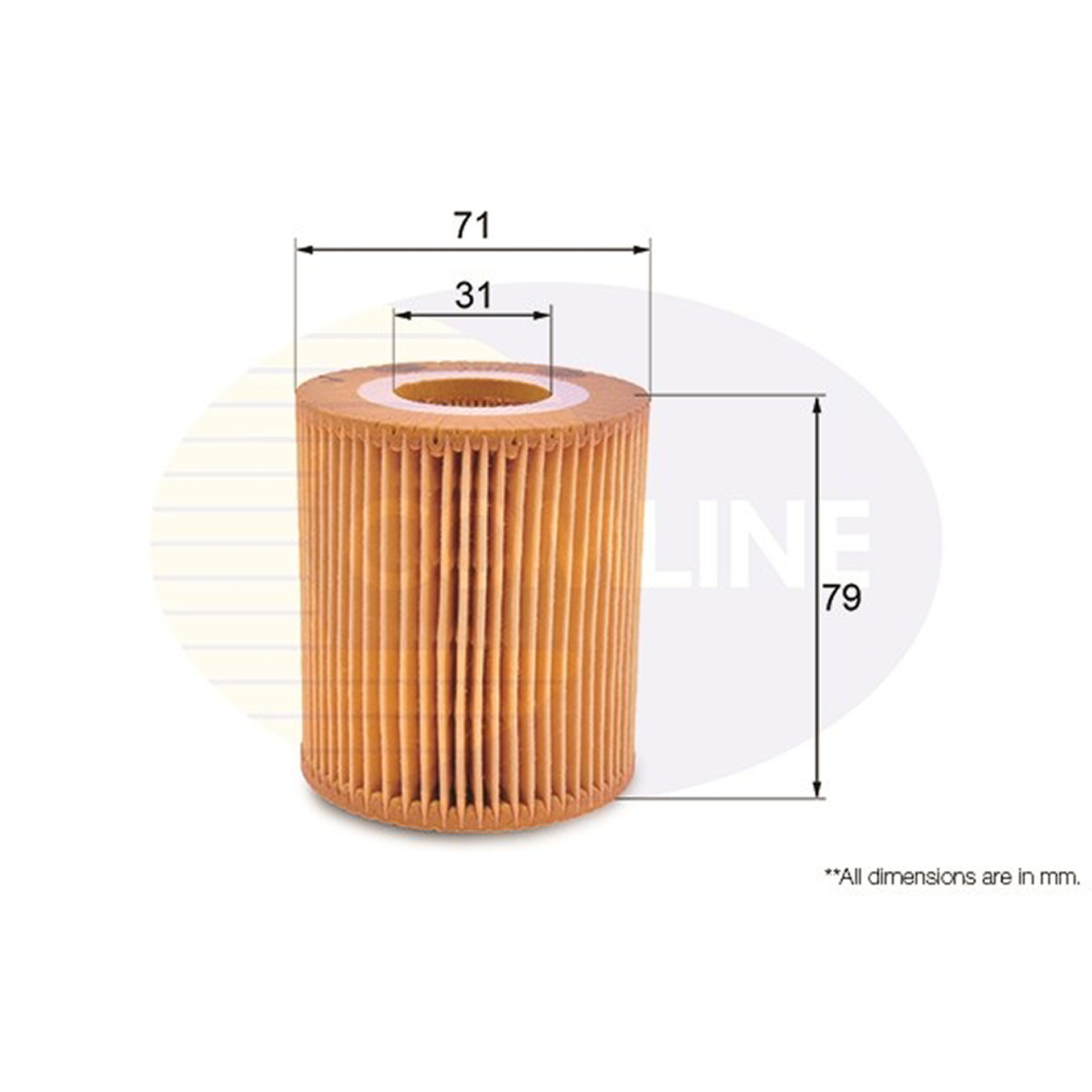 EOF169 Comline - Фільтр оливи ( аналогWL7403/OX166/1D )1