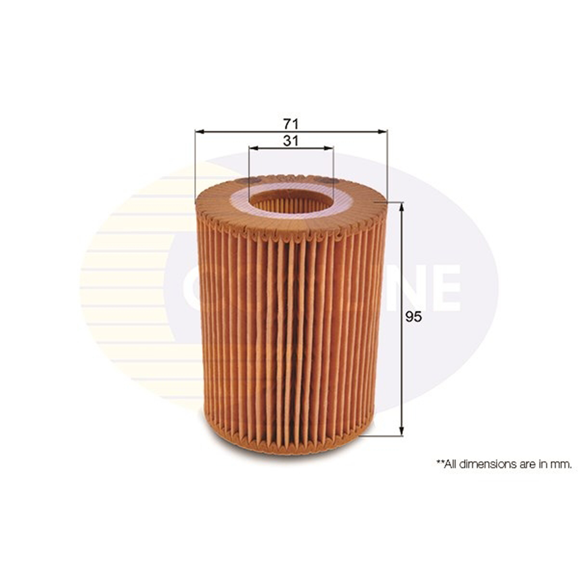 EOF186 Comline - Фільтр оливи ( аналогWL7416/OX380D )1
