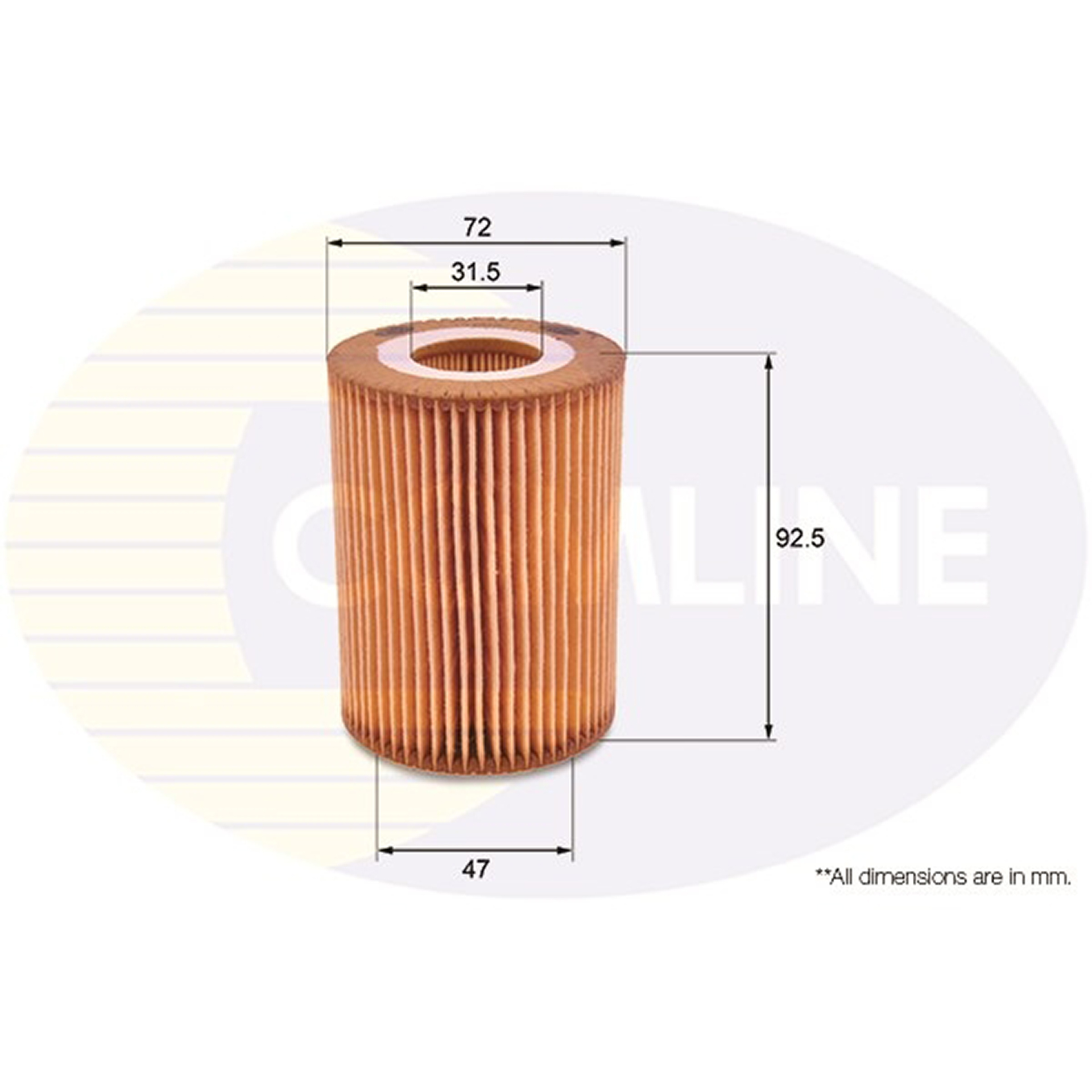 EOF218 Comline - Фільтр оливи ( аналогWL7460/OX437D )1