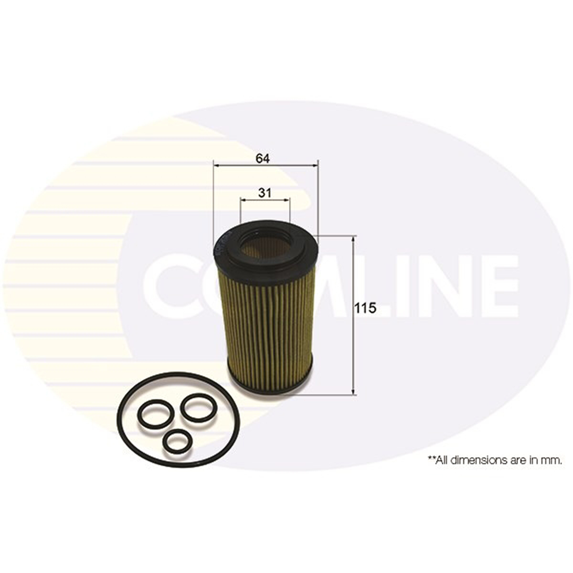 EOF253 Comline - Фільтр оливи ( аналогWL7470/OX153/7D2 )1