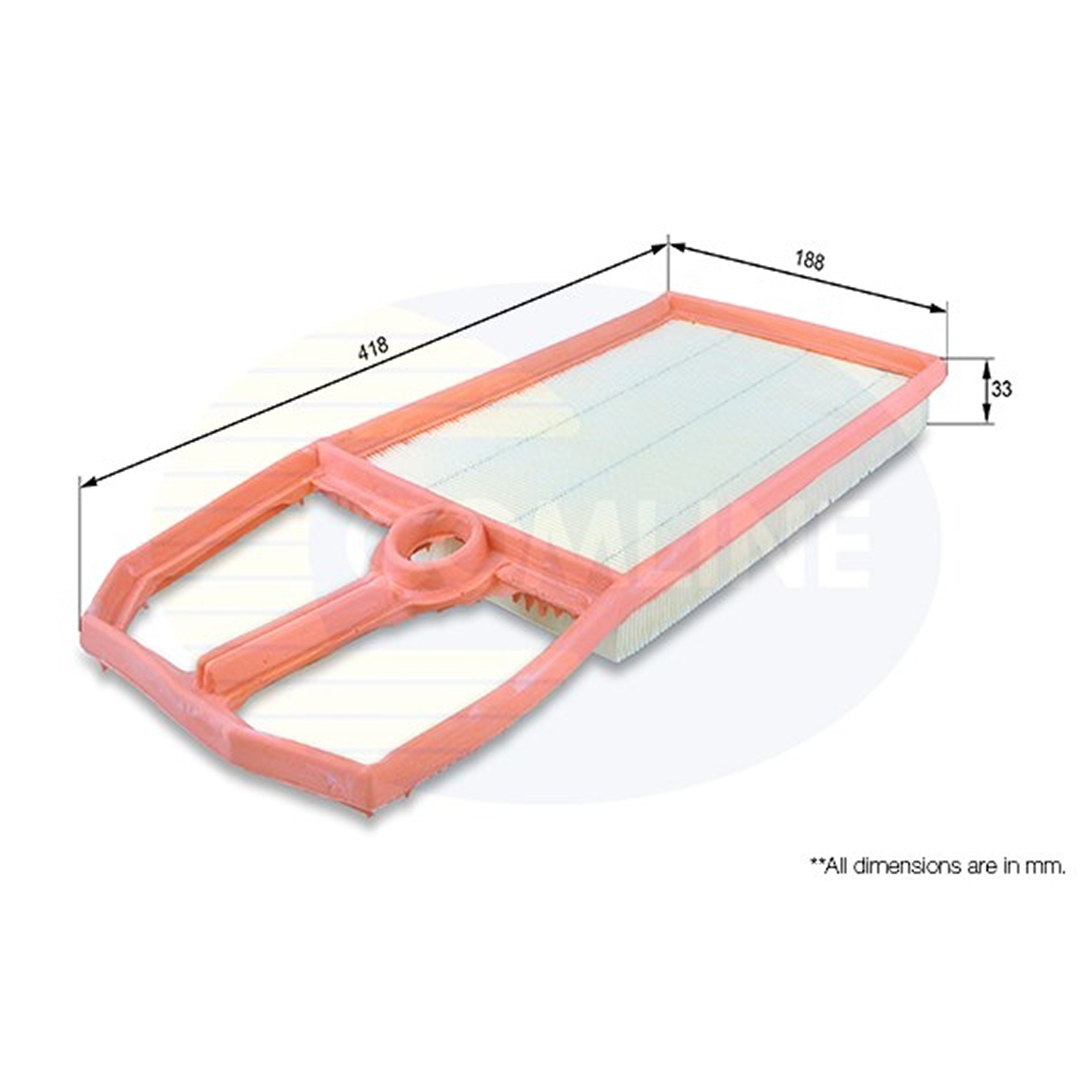 EAF124 Comline - Фільтр повітря ( аналогWA6373/LX571/1 )1