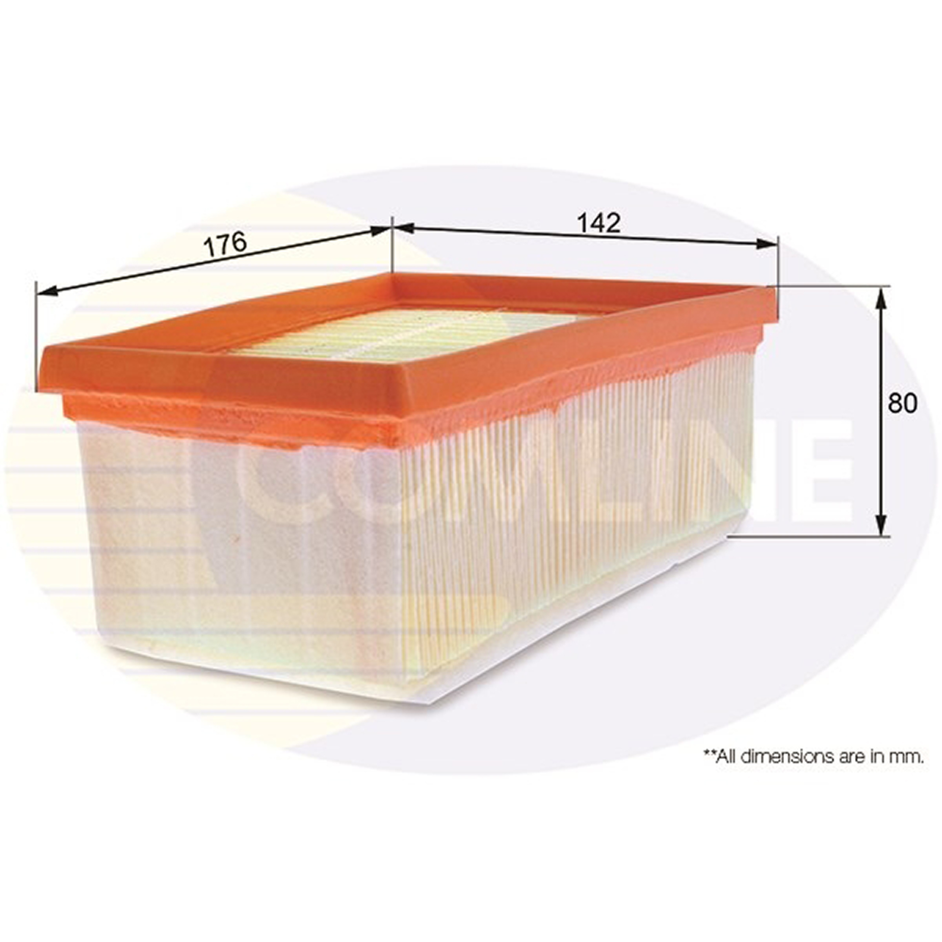EAF107 Comline - Фільтр повітря ( аналогWA6595/LX773 )1