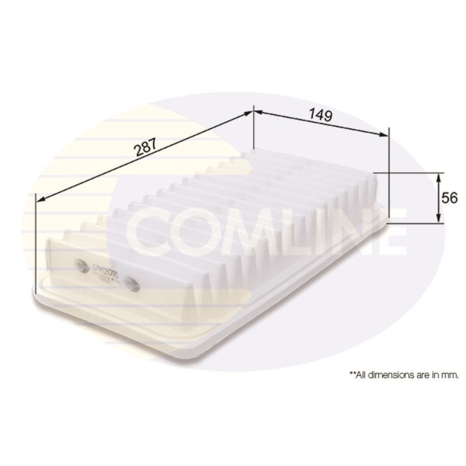 CTY12095 Comline - Фільтр повітря ( аналогWA6785/LX1286 )1