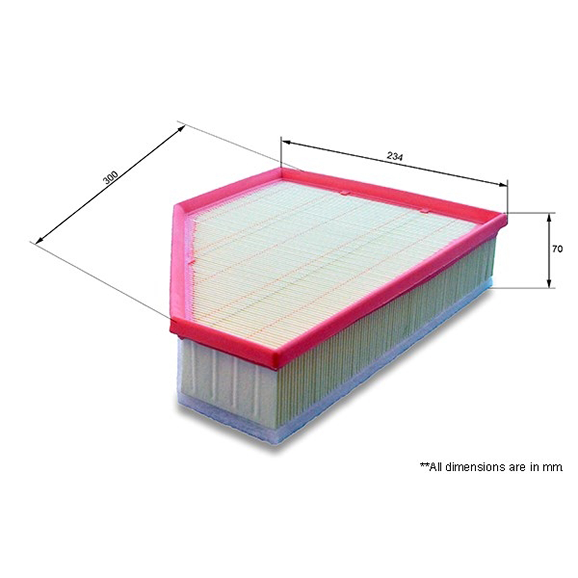 EAF666 Comline - Фільтр повітря ( аналогWA9601/LX1640 )1