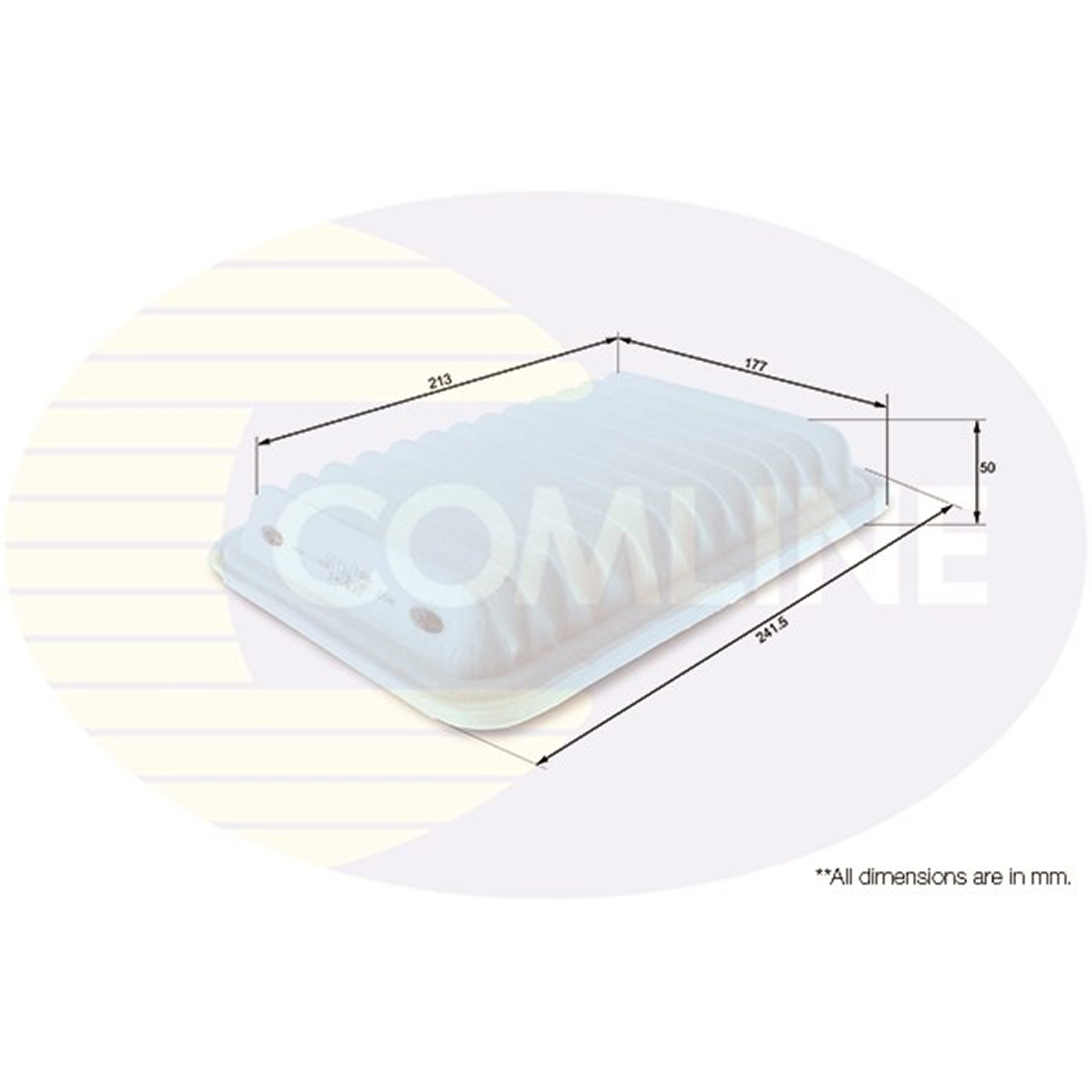 CTY12186 Comline - Фільтр повітря ( аналогWA9627/LX2792 )1