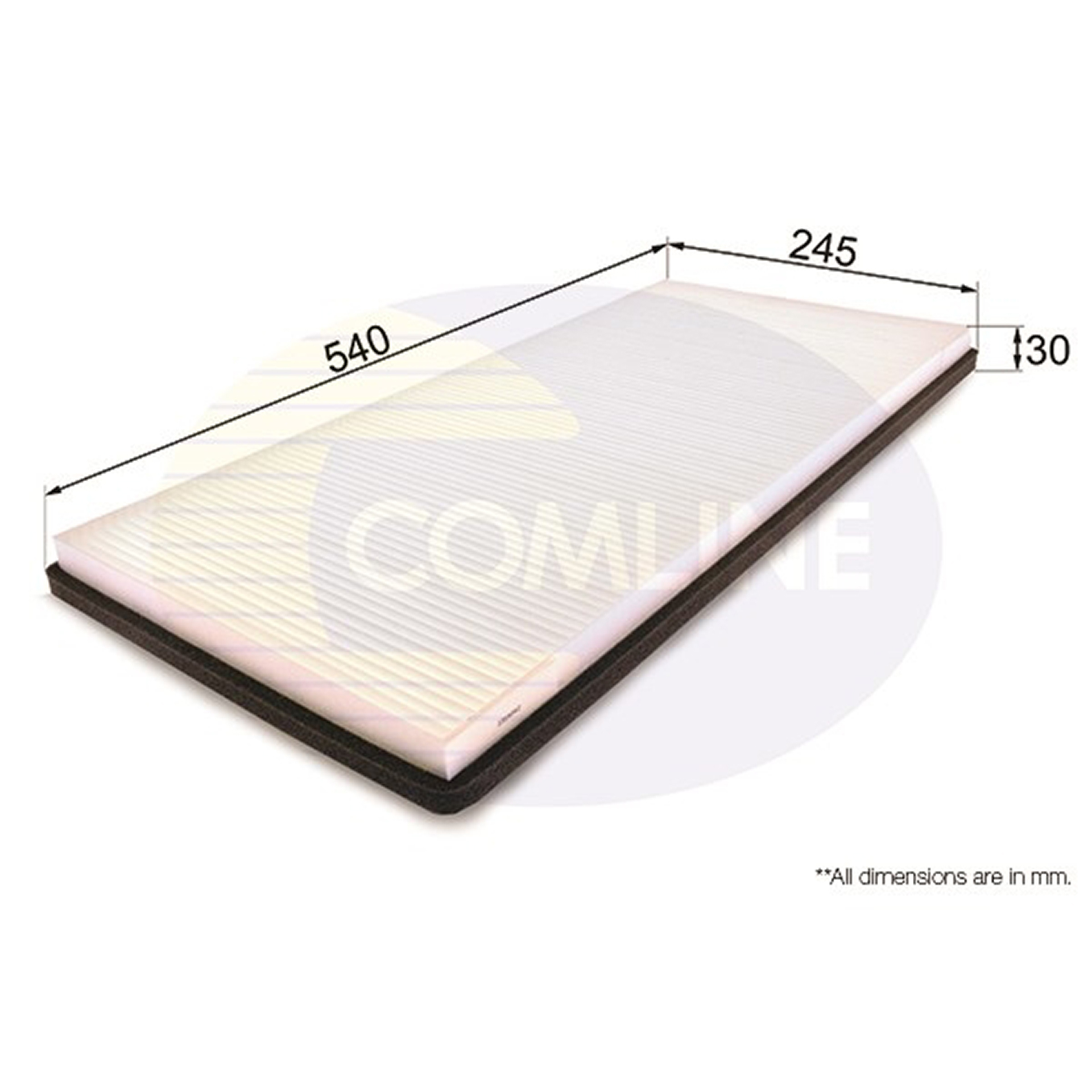 EKF254 Comline - Фільтр салону ( аналогWP9326/LAK62 )1