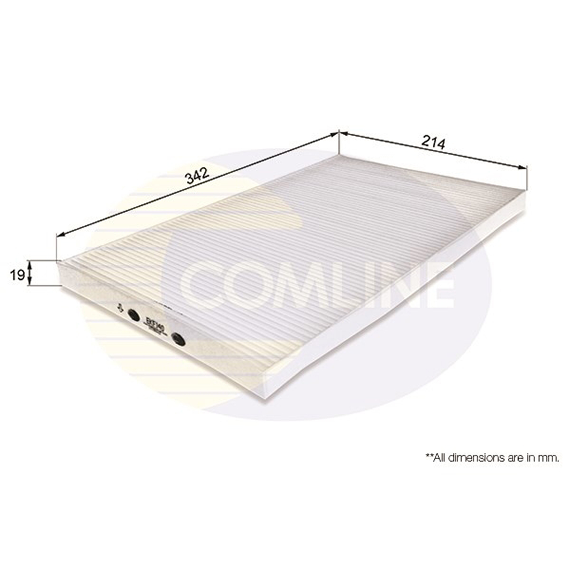 EKF140 Comline - Фільтр салону ( аналогWP6872/LA58 )1