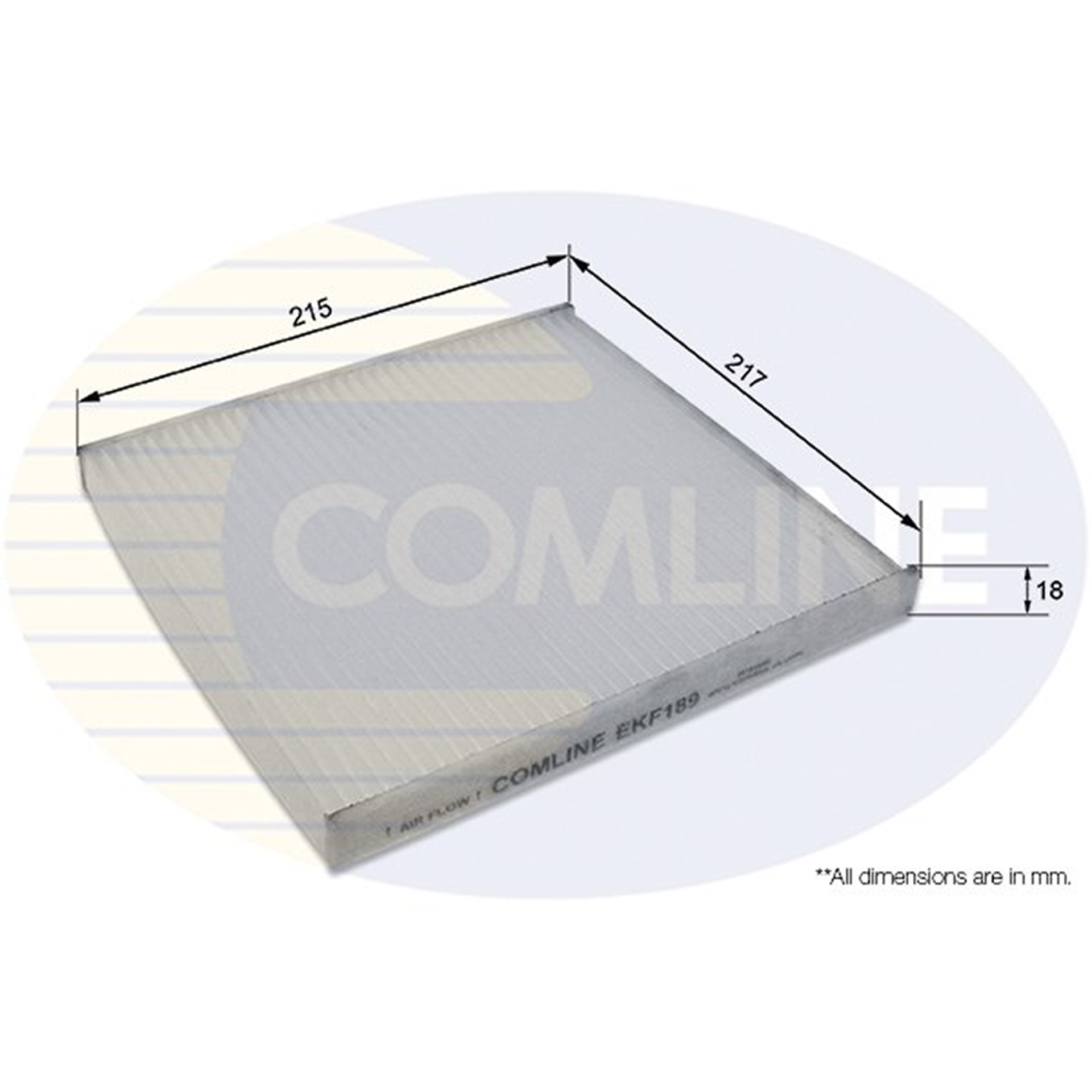 EKF189 Comline - Фільтр салону ( аналогWP9026/LA477 )1