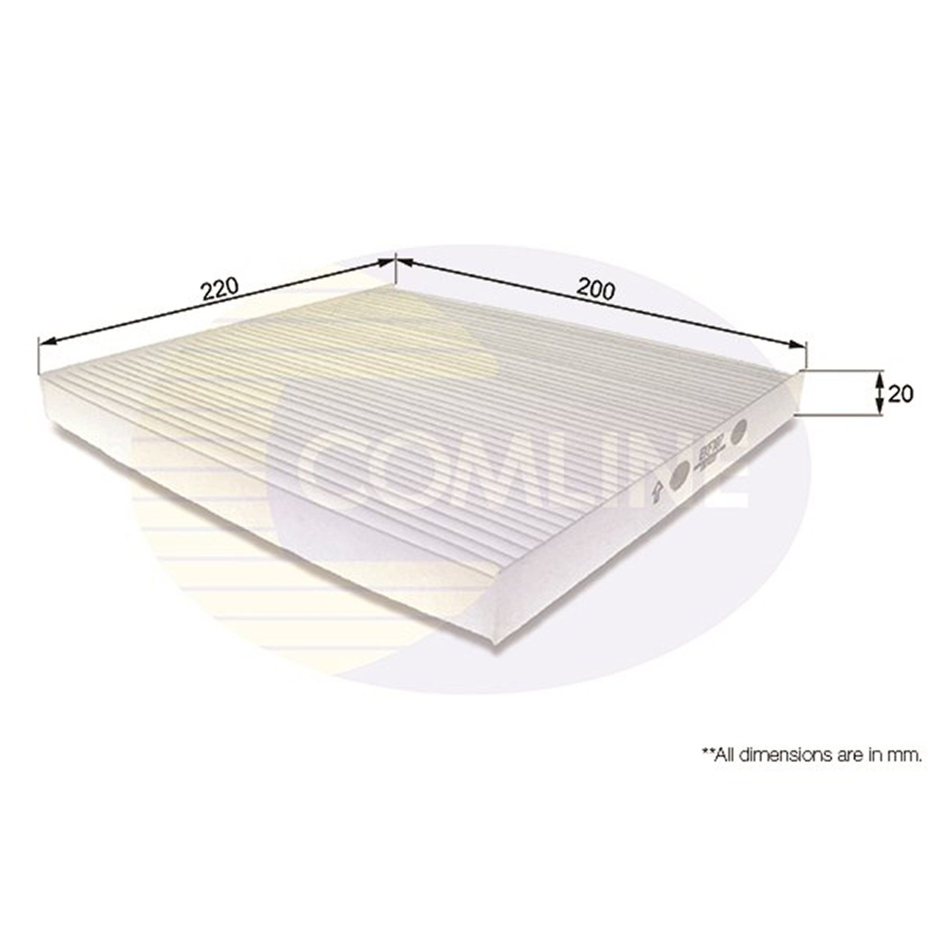 EKF187 Comline - Фільтр салону ( аналогWP9136/LA157 )1