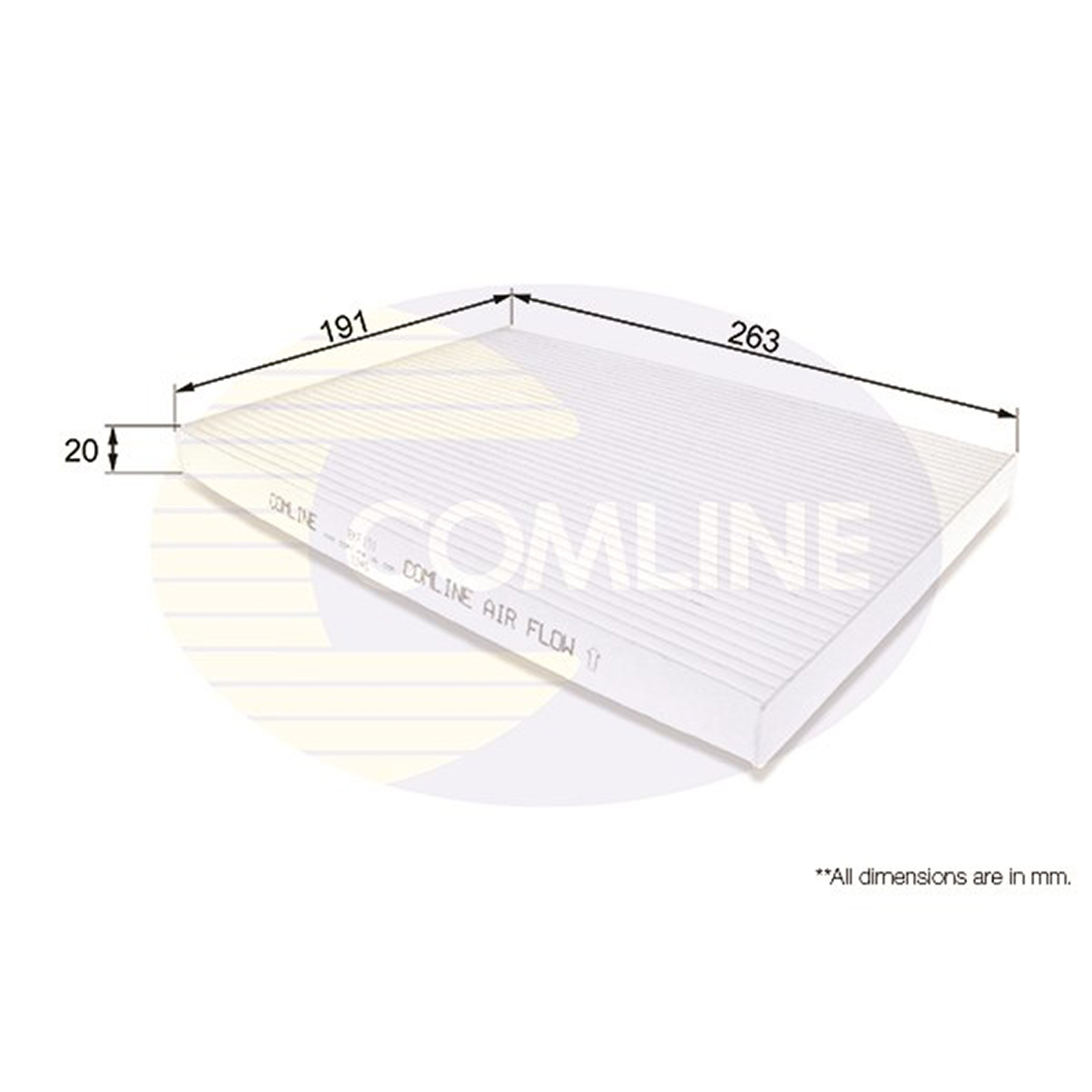 EKF191 Comline - Фільтр салону ( аналогWP9350/LA396 )1