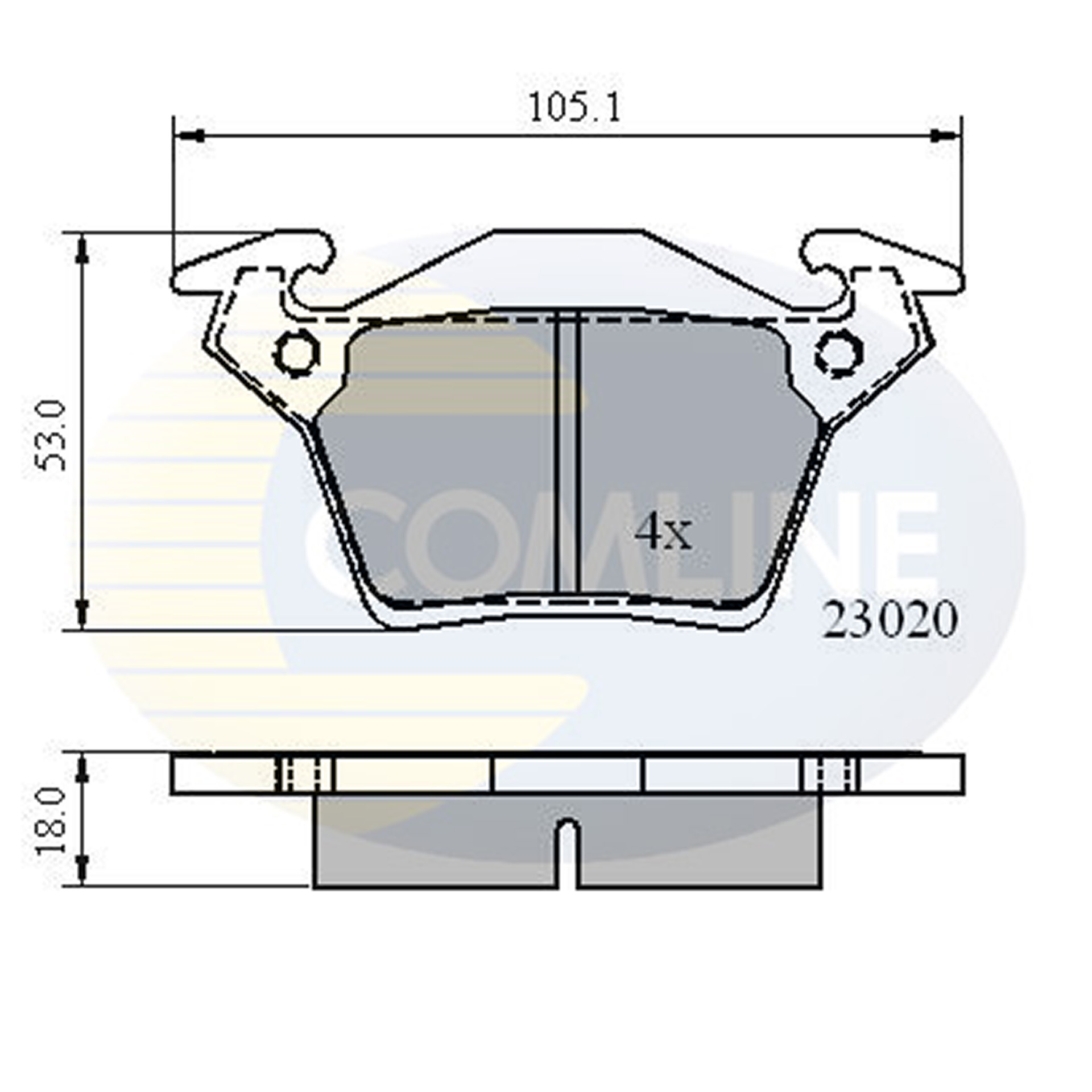 CBP0888 Comline - Гальмівні колодки до дисків1