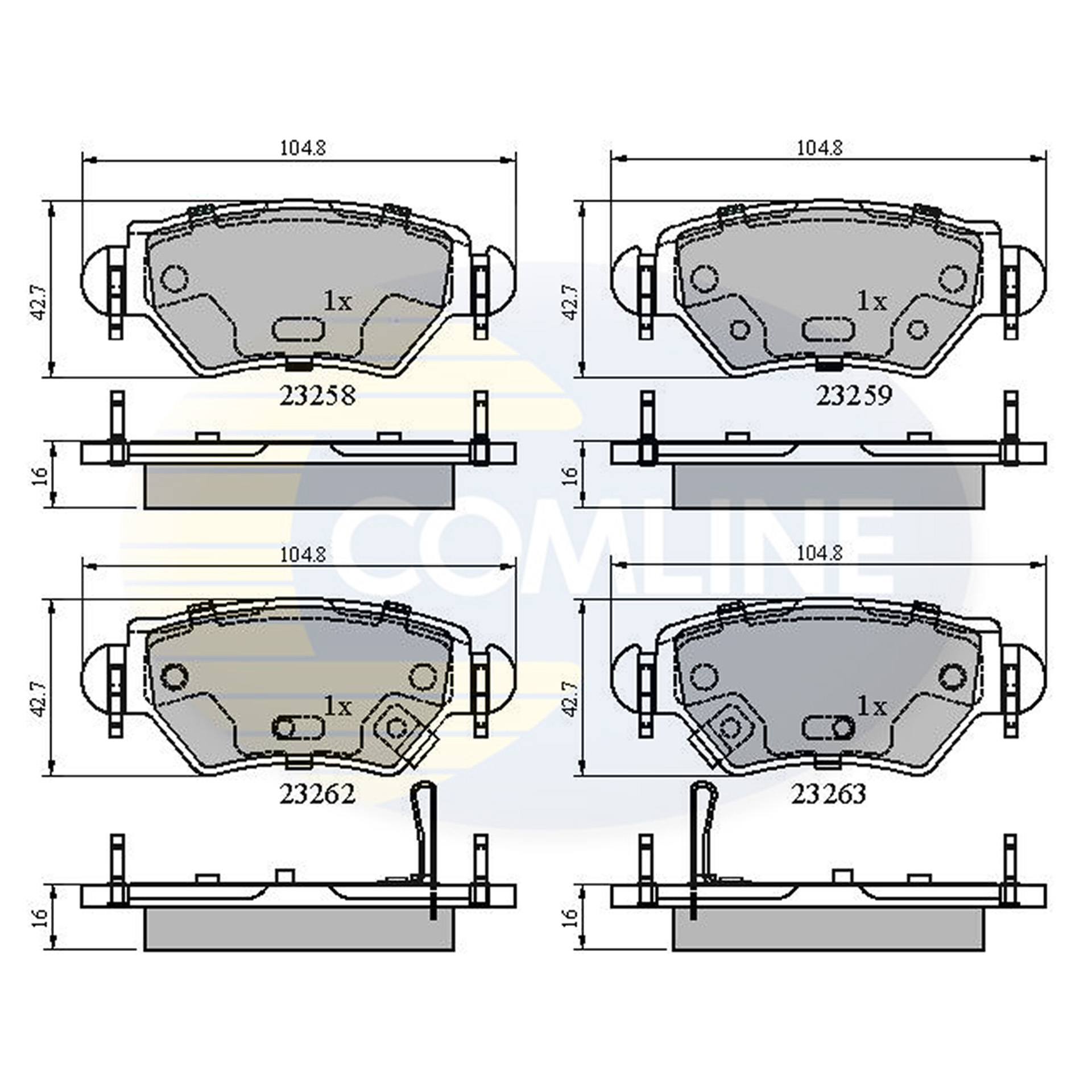 CBP31504 Comline - Гальмівні колодки до дисків1