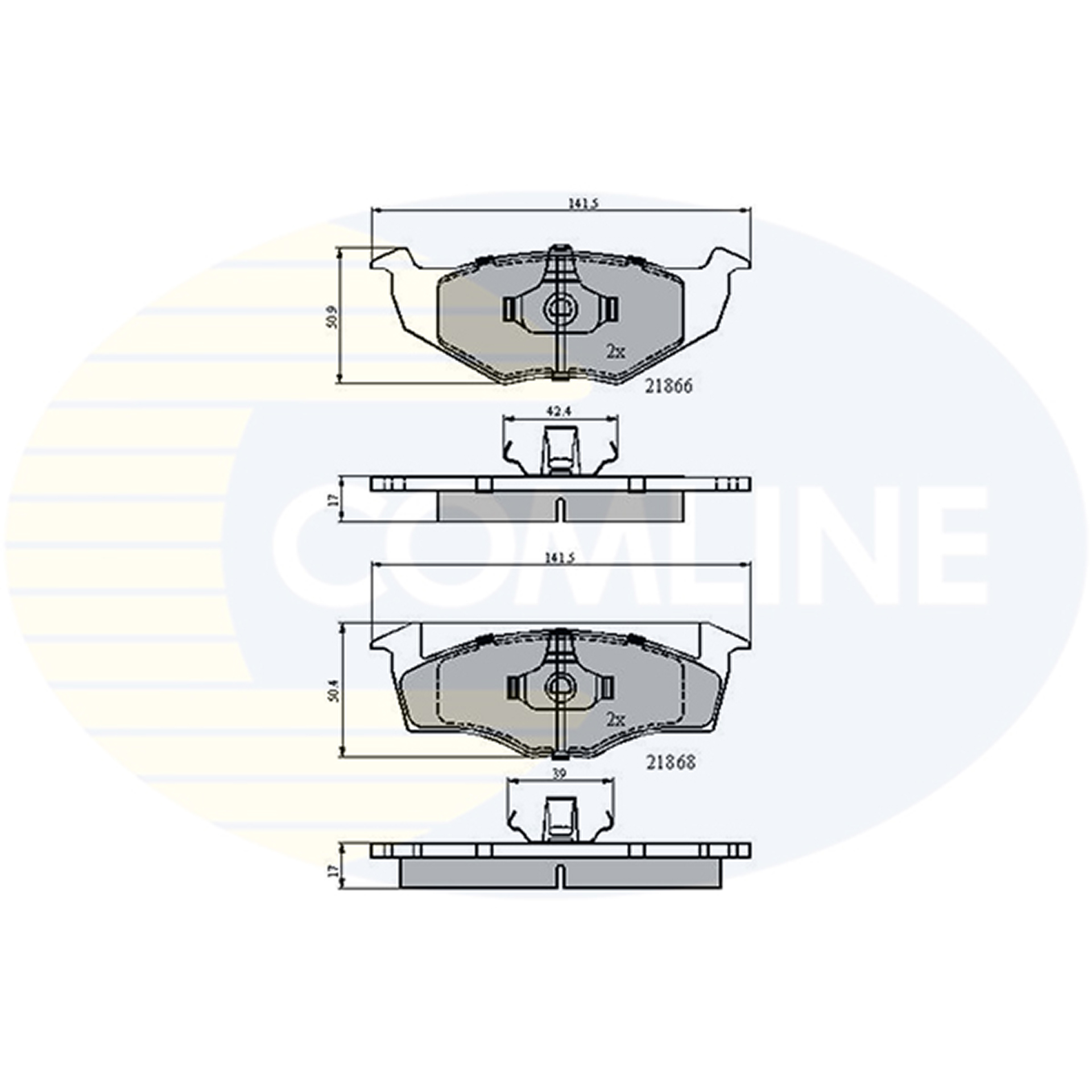 CBP0707 Comline - Гальмівні колодки до дисків1