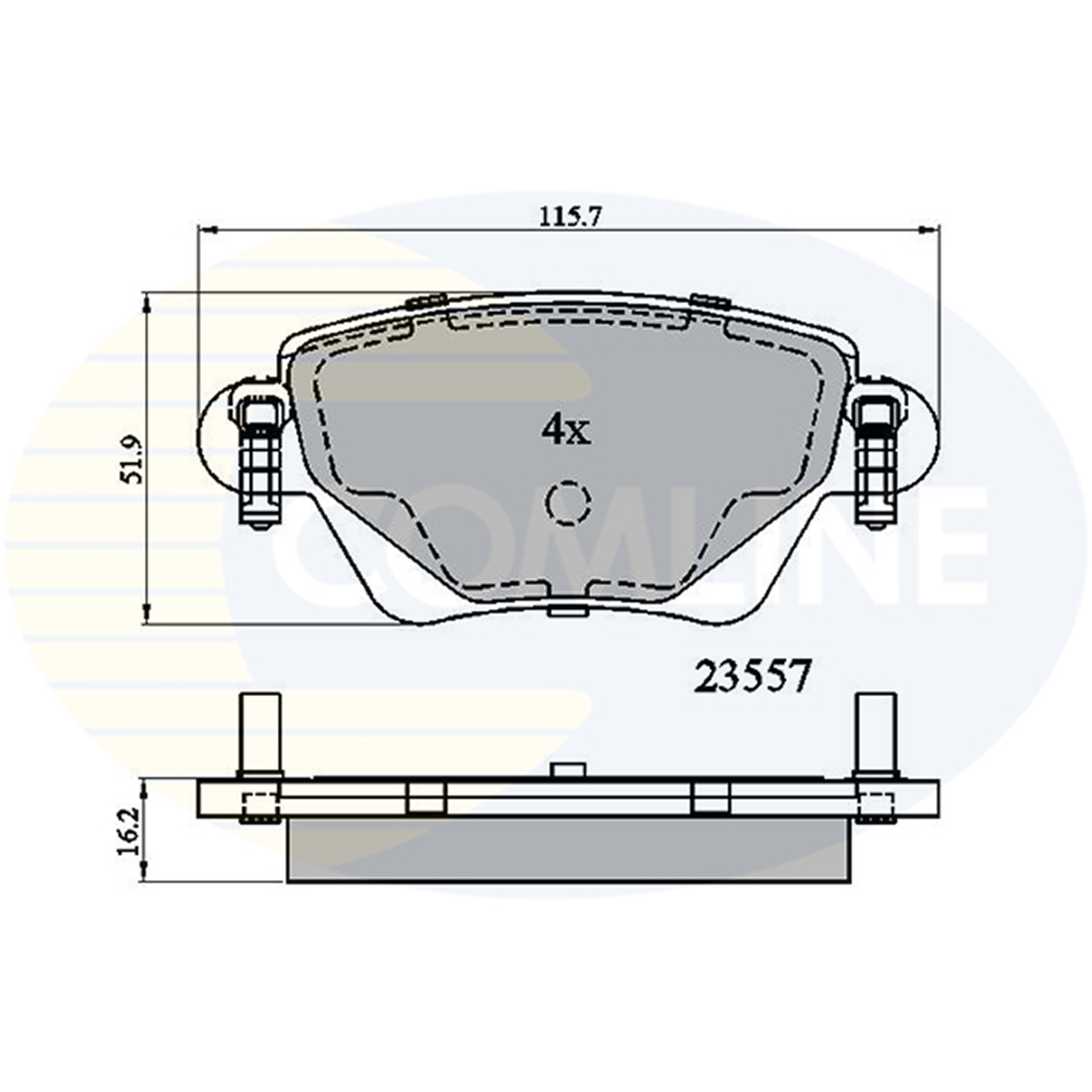 CBP01114 Comline - Гальмівні колодки до дисків1
