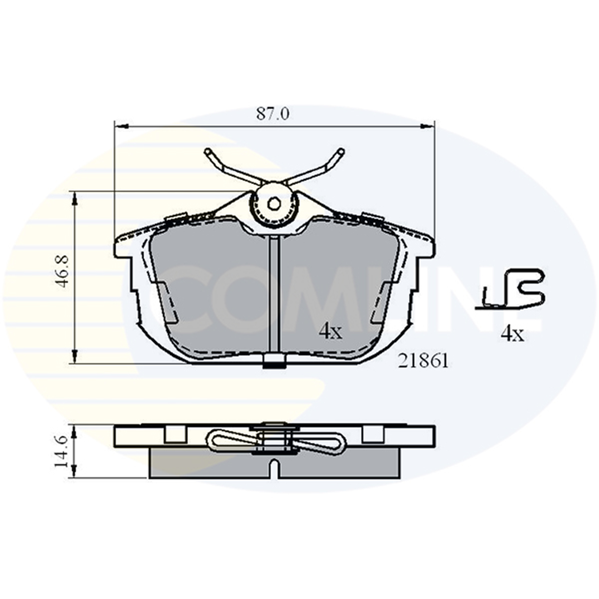 CBP3945 Comline - Гальмівні колодки до дисків1