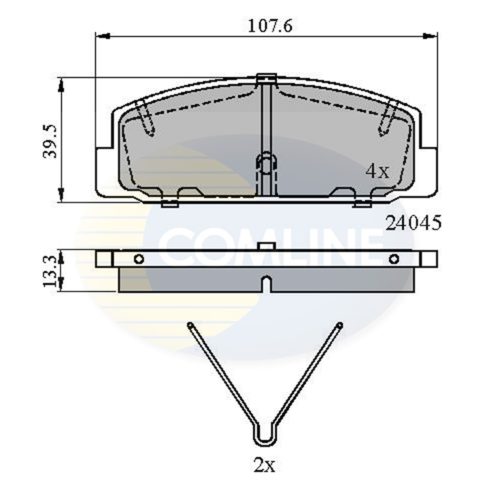CBP0986 Comline - Гальмівні колодки до дисків1