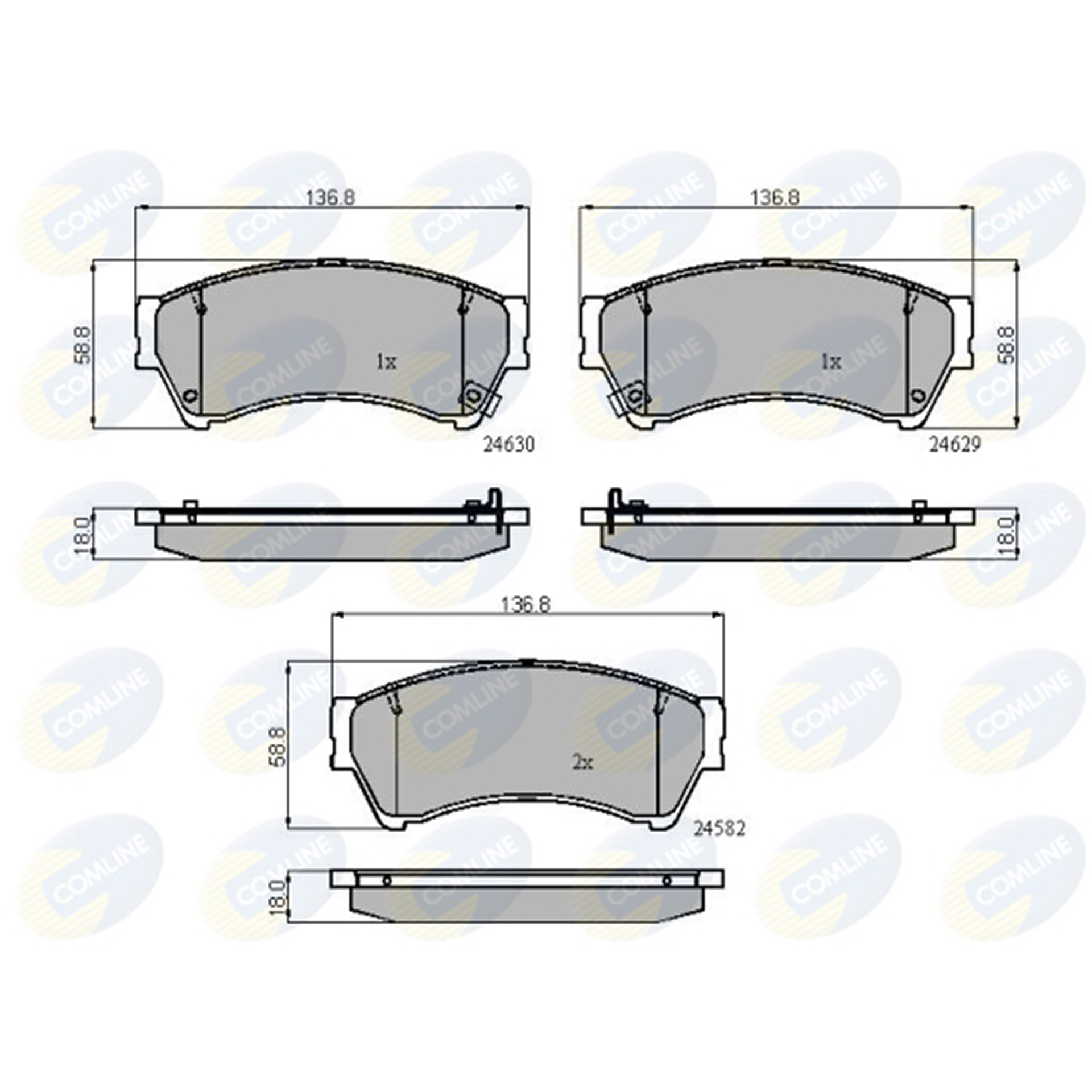 CBP31787 Comline - Гальмівні колодки до дисків1