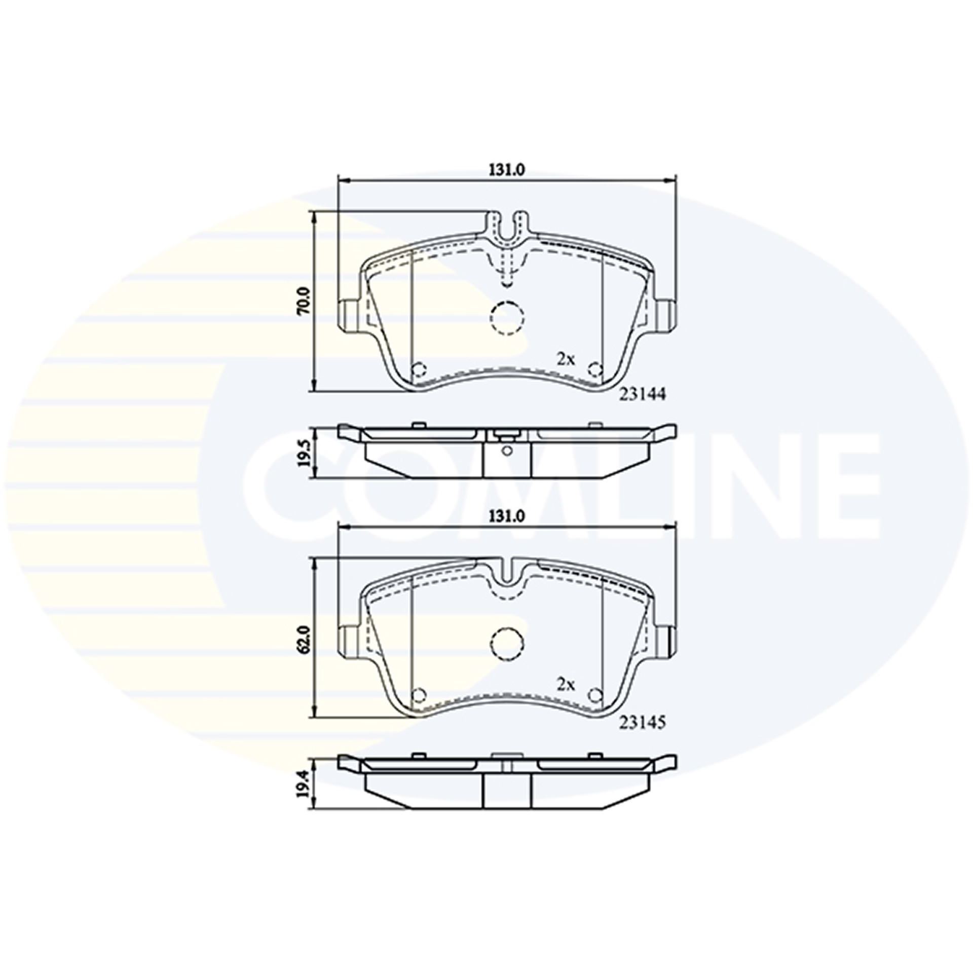 CBP0854 Comline - Гальмівні колодки до дисків1