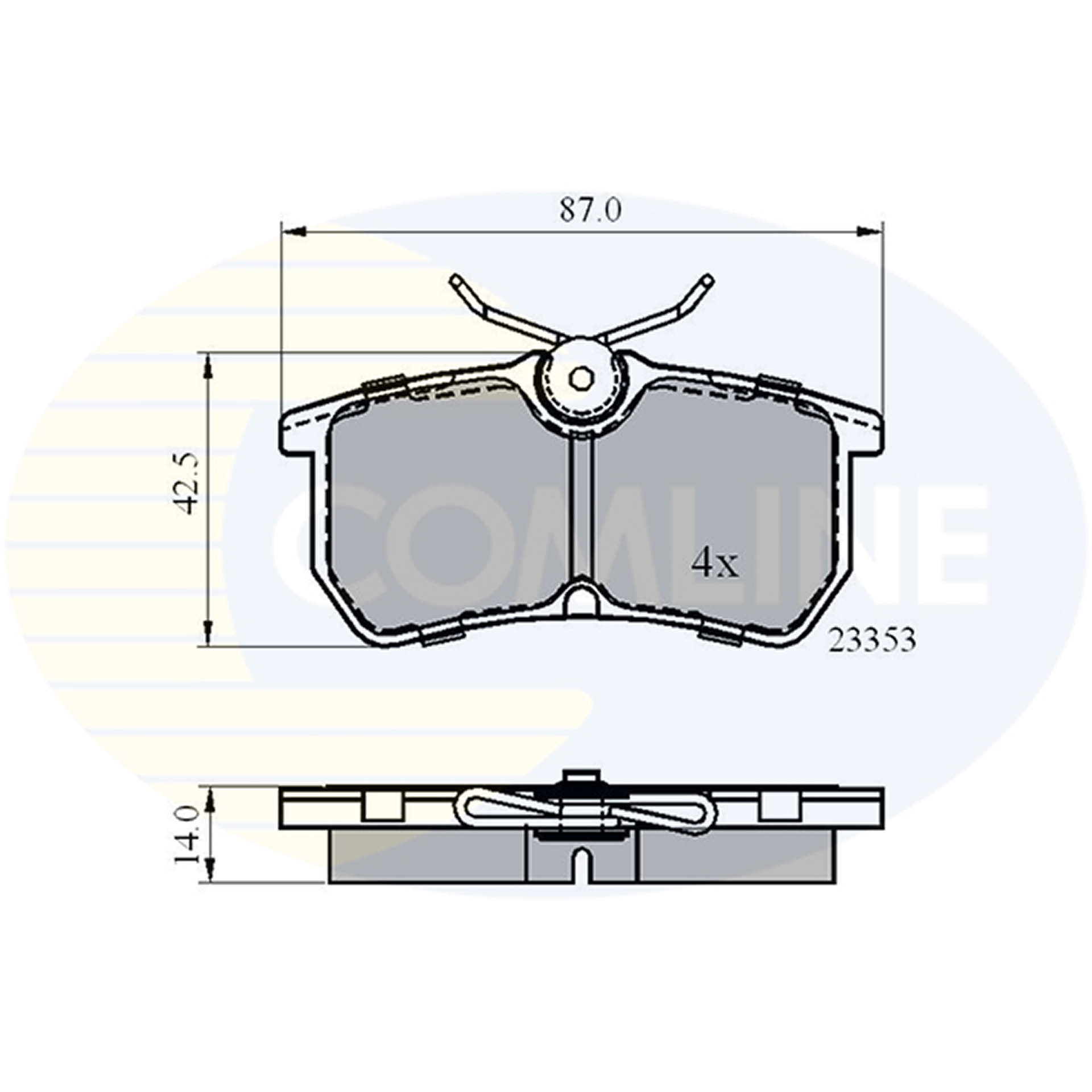 CBP0705 Comline - Гальмівні колодки до дисків1