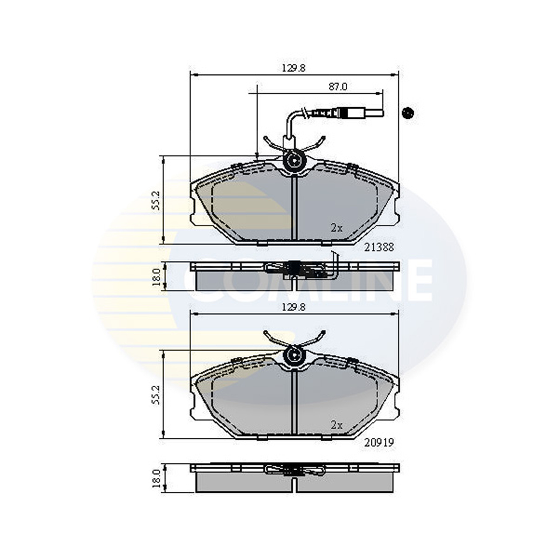 CBP1526 Comline - Гальмівні колодки до дисків1