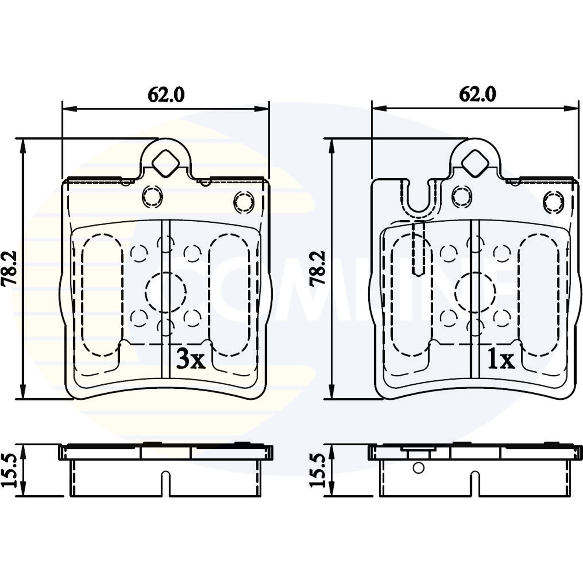 CBP0915 Comline - Гальмівні колодки до дисків1