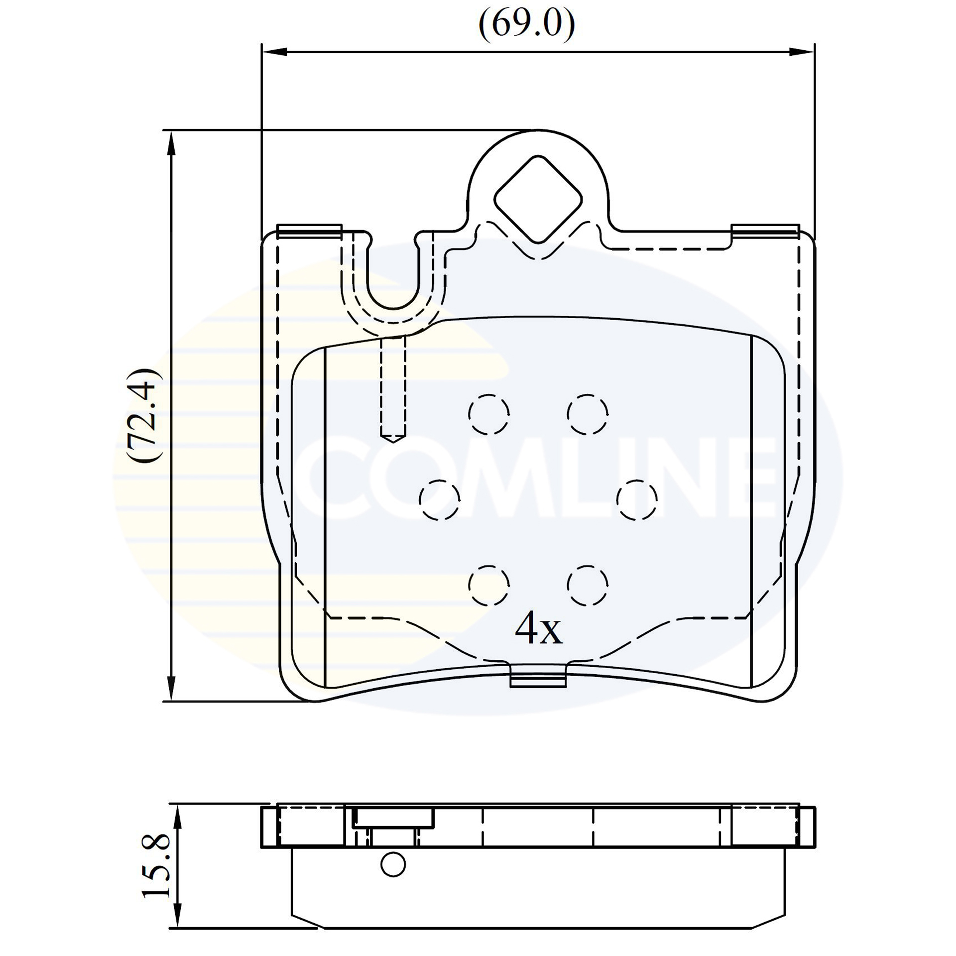 CBP01143 Comline - Гальмівні колодки до дисків1