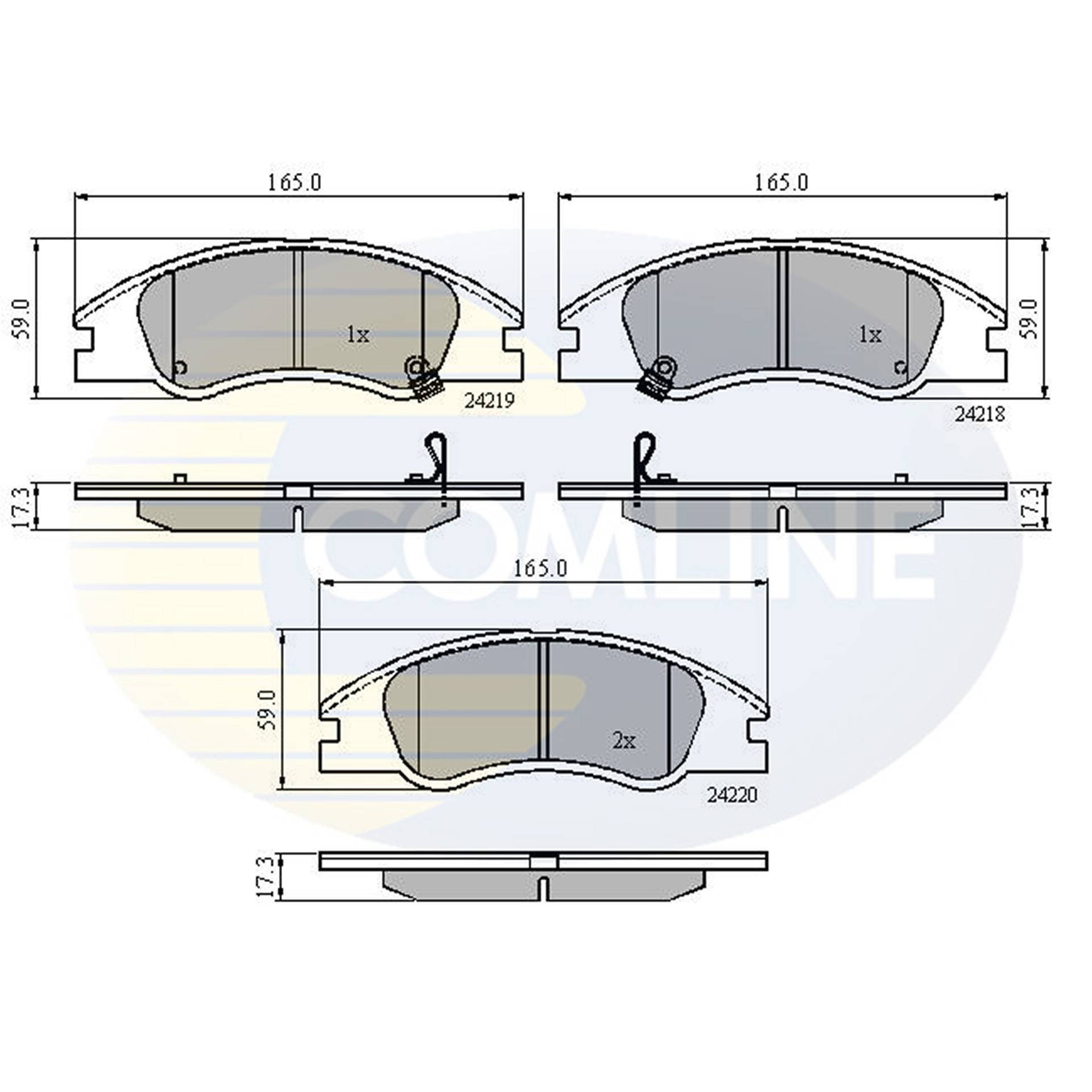 CBP31321 Comline - Гальмівні колодки до дисків1