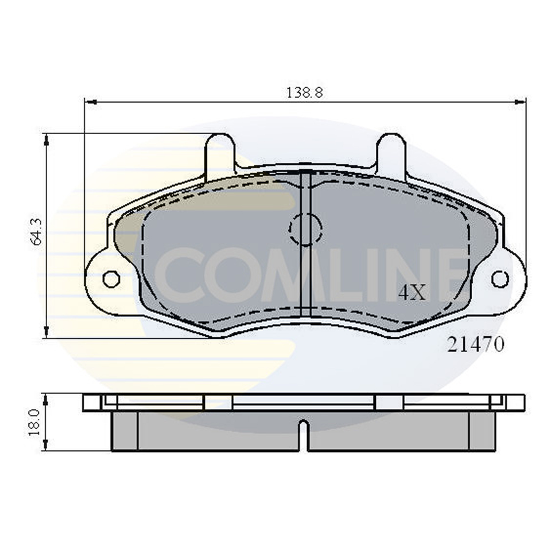 CBP0132 Comline - Гальмівні колодки до дисків1