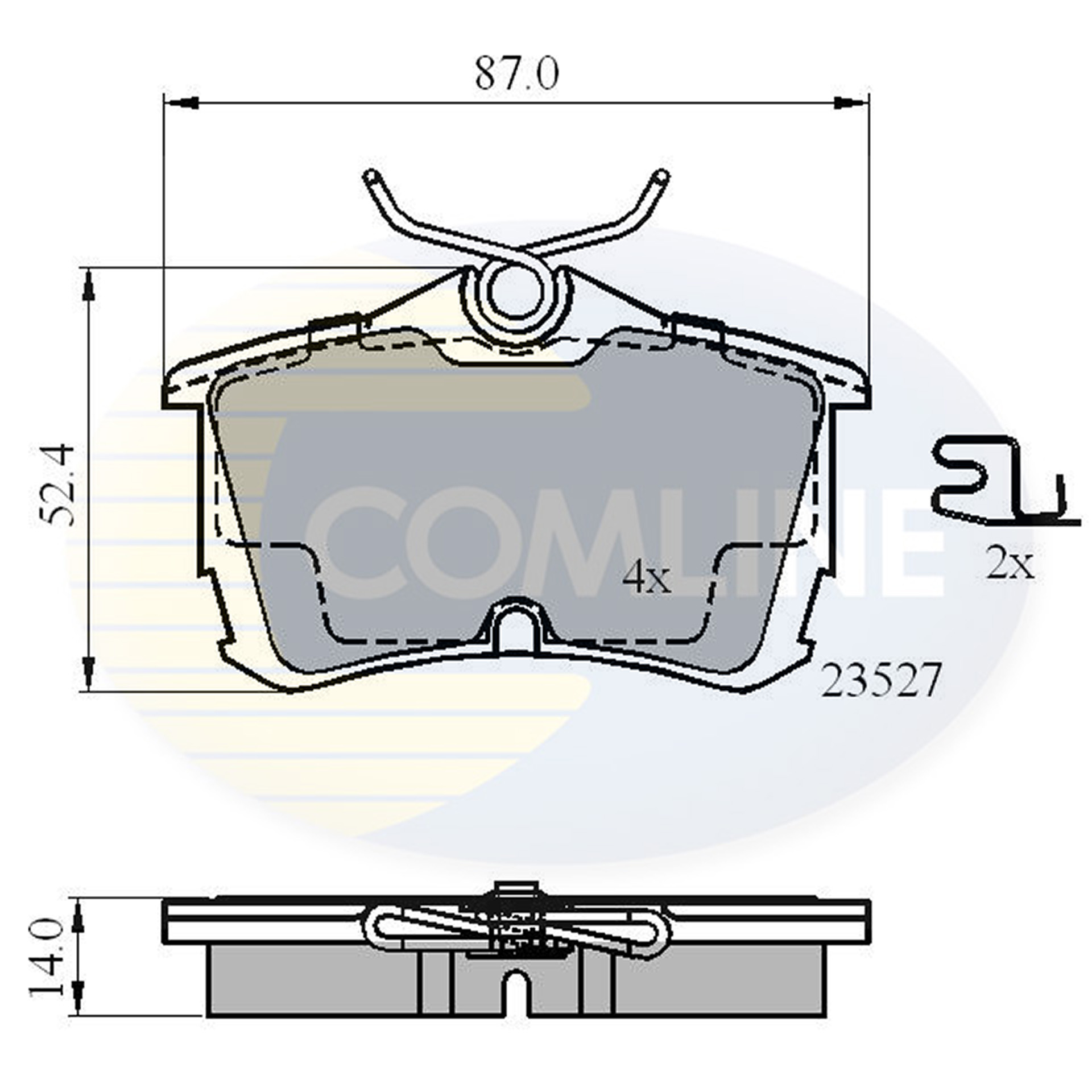 CBP3803 Comline - Гальмівні колодки до дисків1