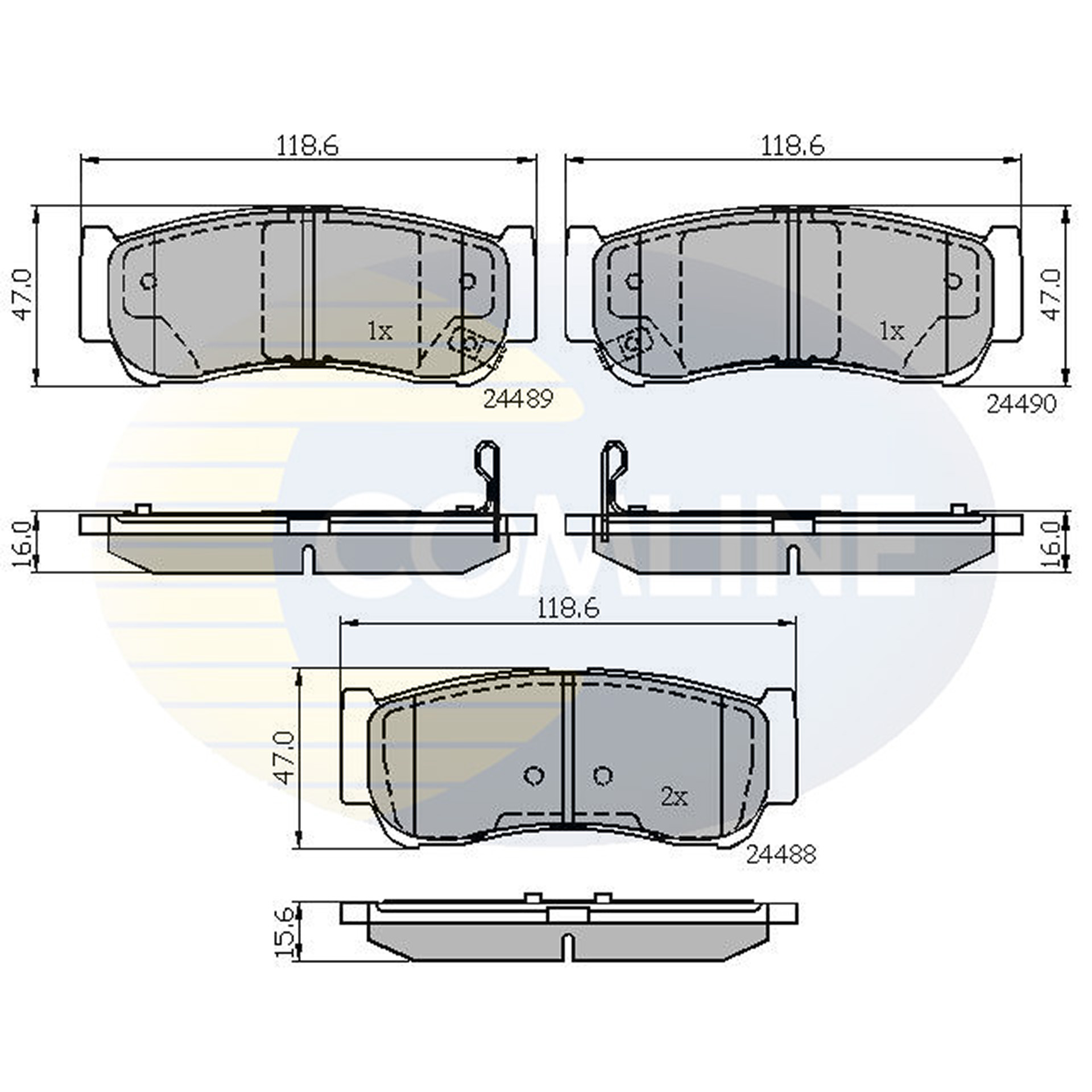 CBP31714 Comline - Гальмівні колодки до дисків1