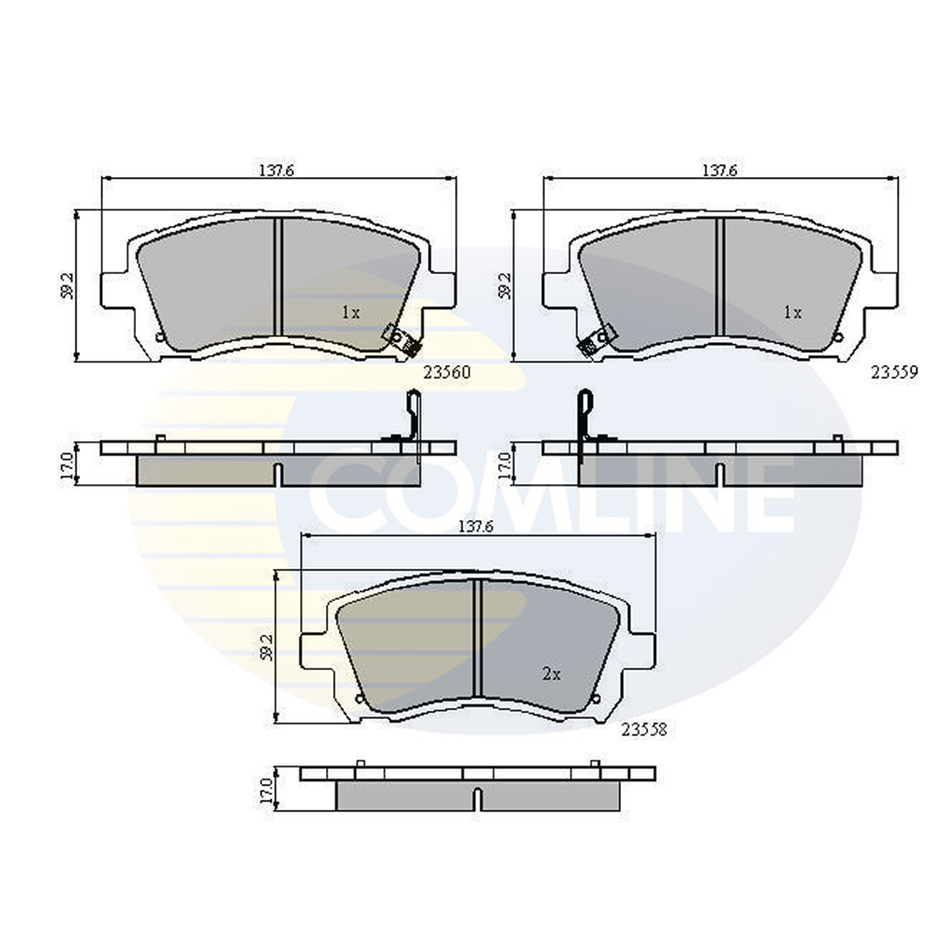 CBP3722 Comline - Гальмівні колодки до дисків1