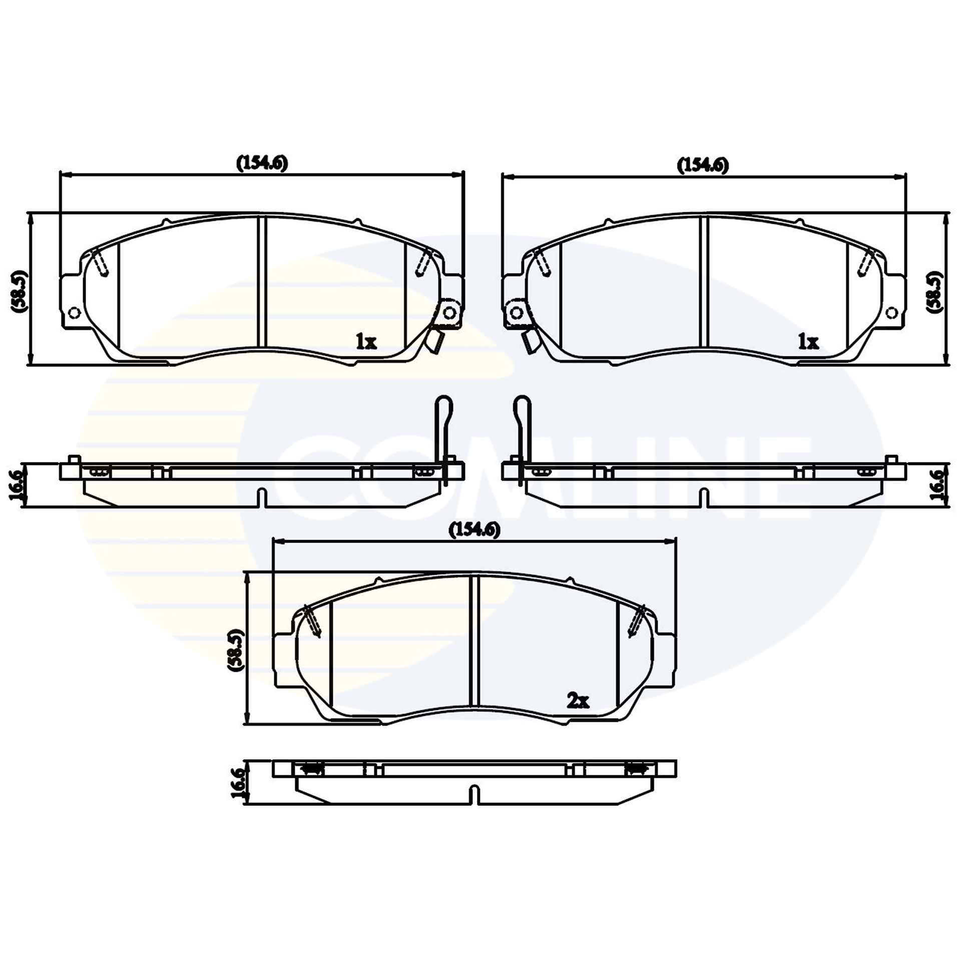 CBP32273 Comline - Гальмівні колодки до дисків1