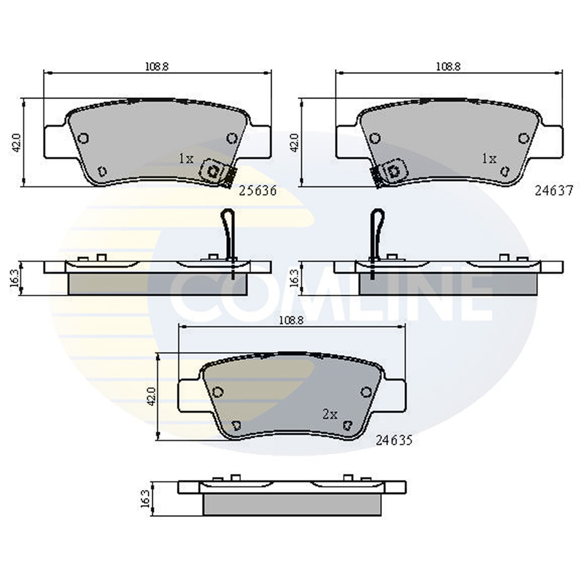 CBP31674 Comline - Гальмівні колодки до дисків1