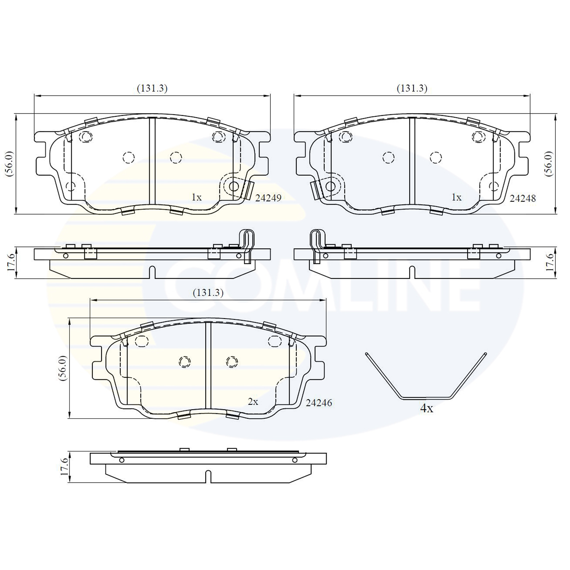 CBP3948 Comline - Гальмівні колодки до дисків1