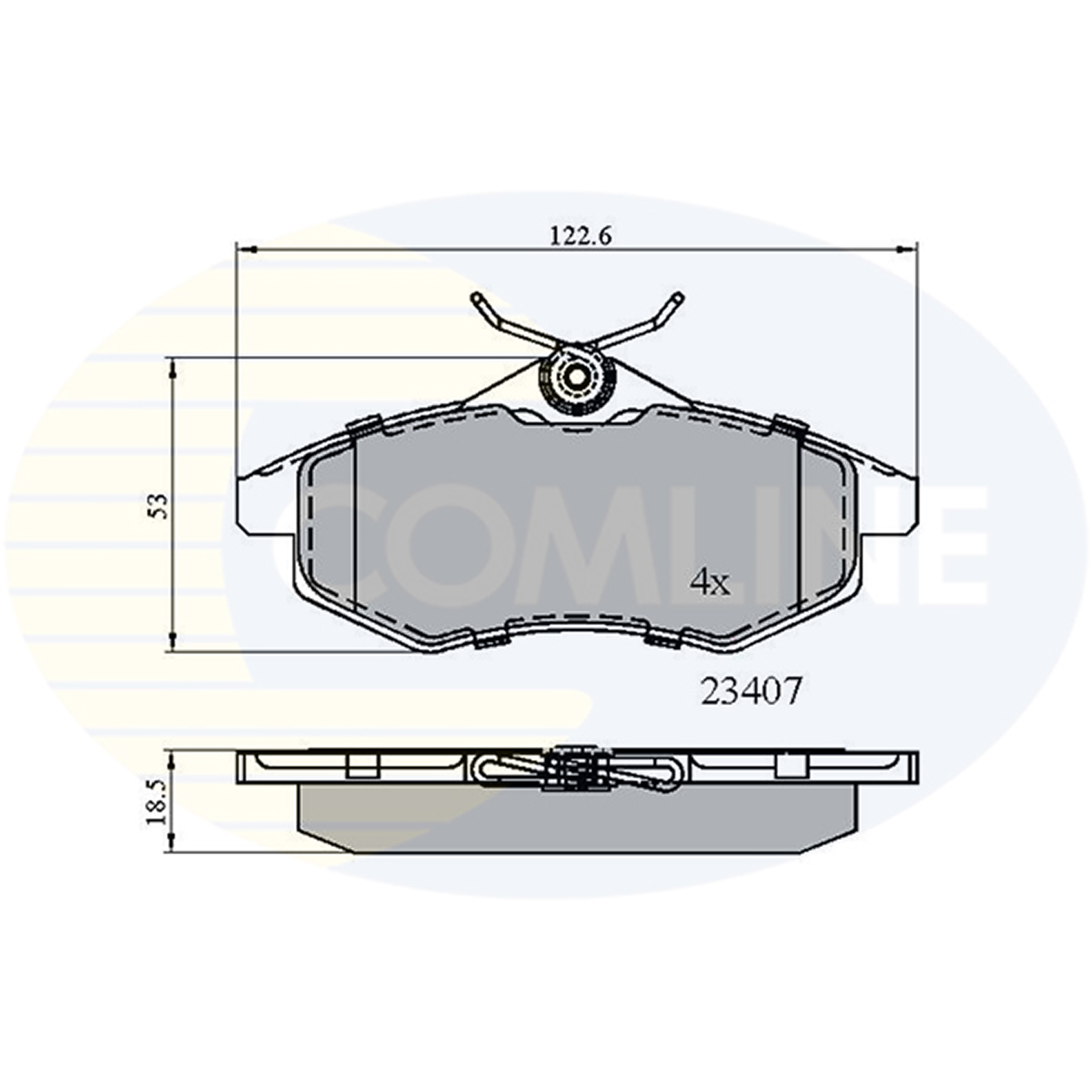 CBP01145 Comline - Гальмівні колодки до дисків1