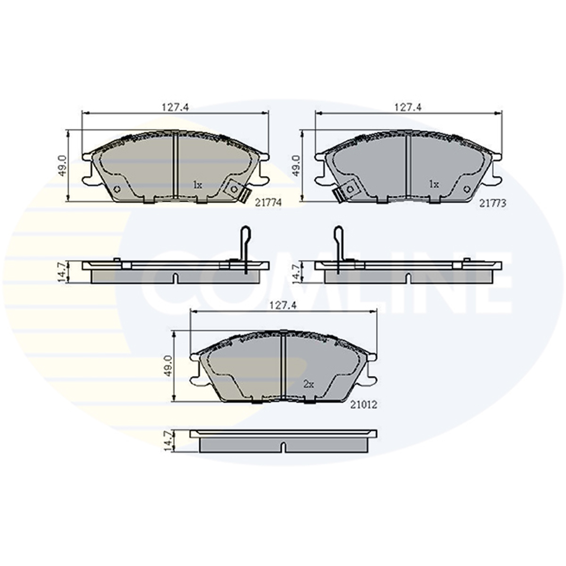 CBP3253 Comline - Гальмівні колодки до дисків1