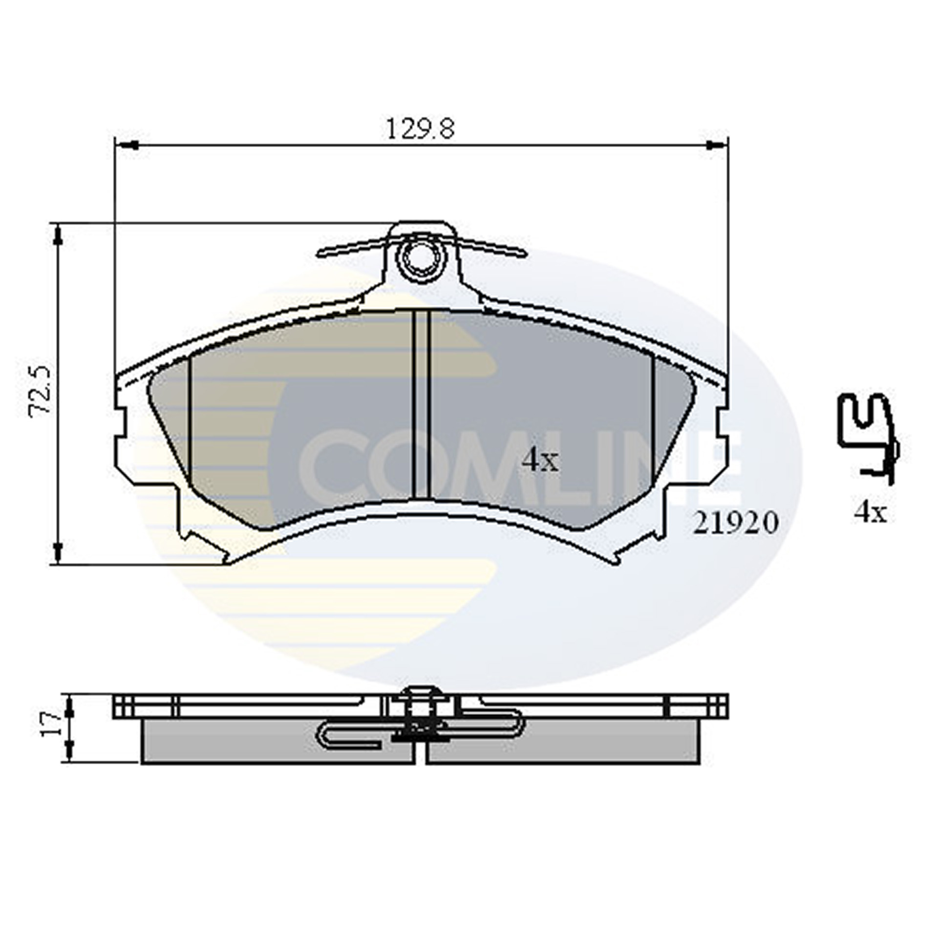 CBP31304 Comline - Гальмівні колодки до дисків1