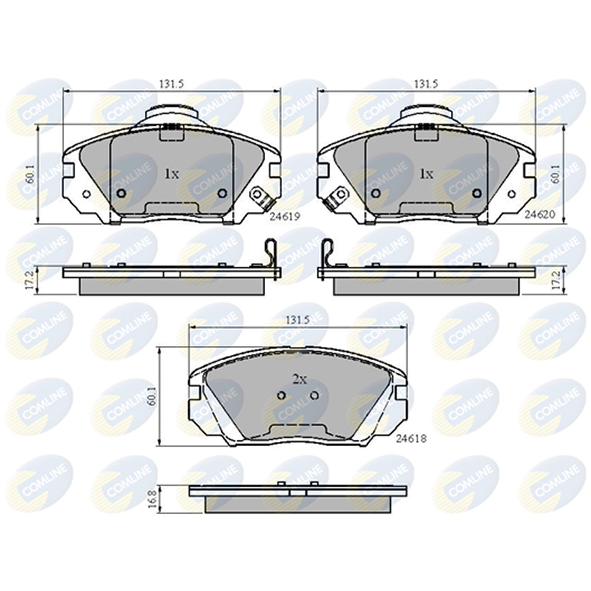 CBP31788 Comline - Гальмівні колодки до дисків1