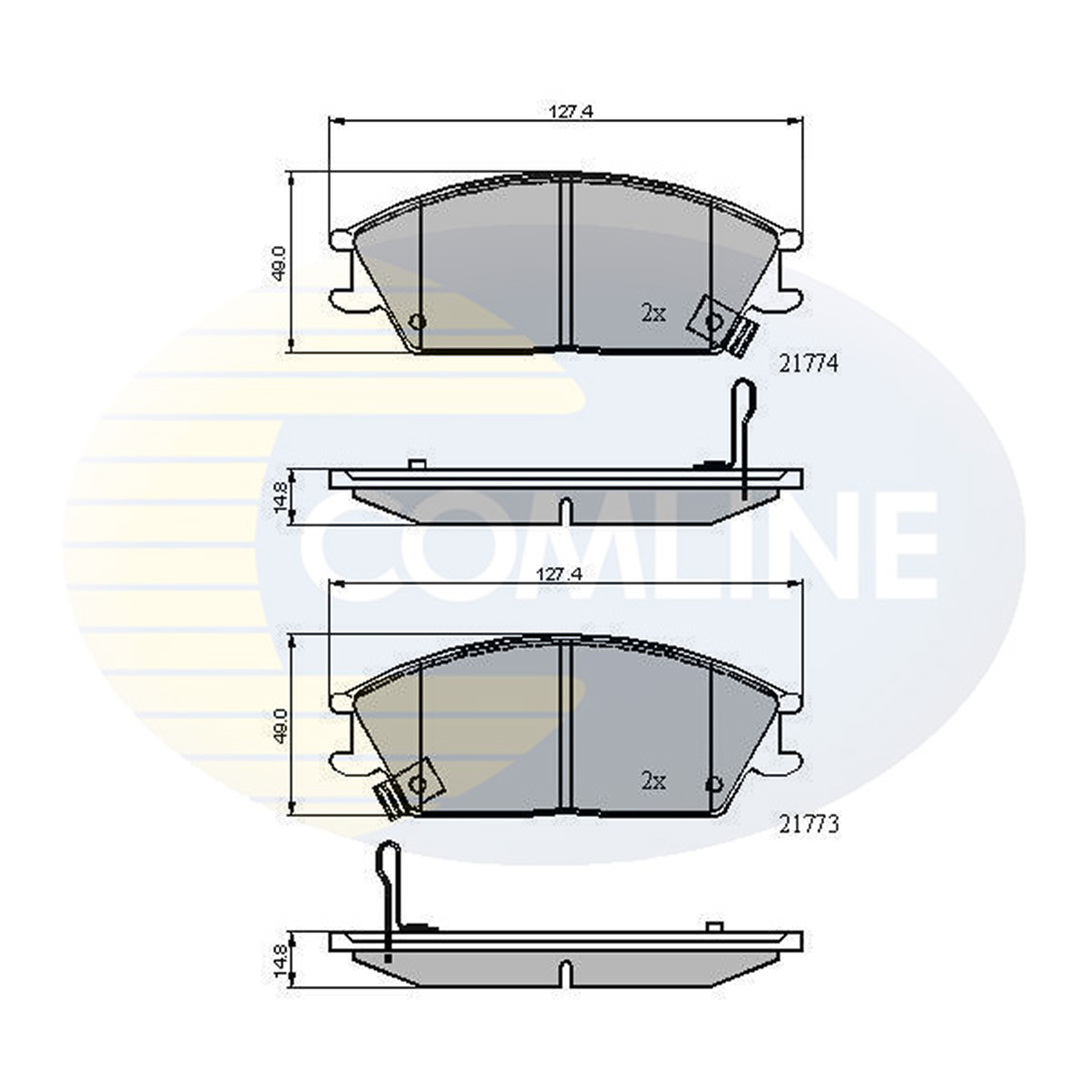 CBP3922 Comline - Гальмівні колодки до дисків1