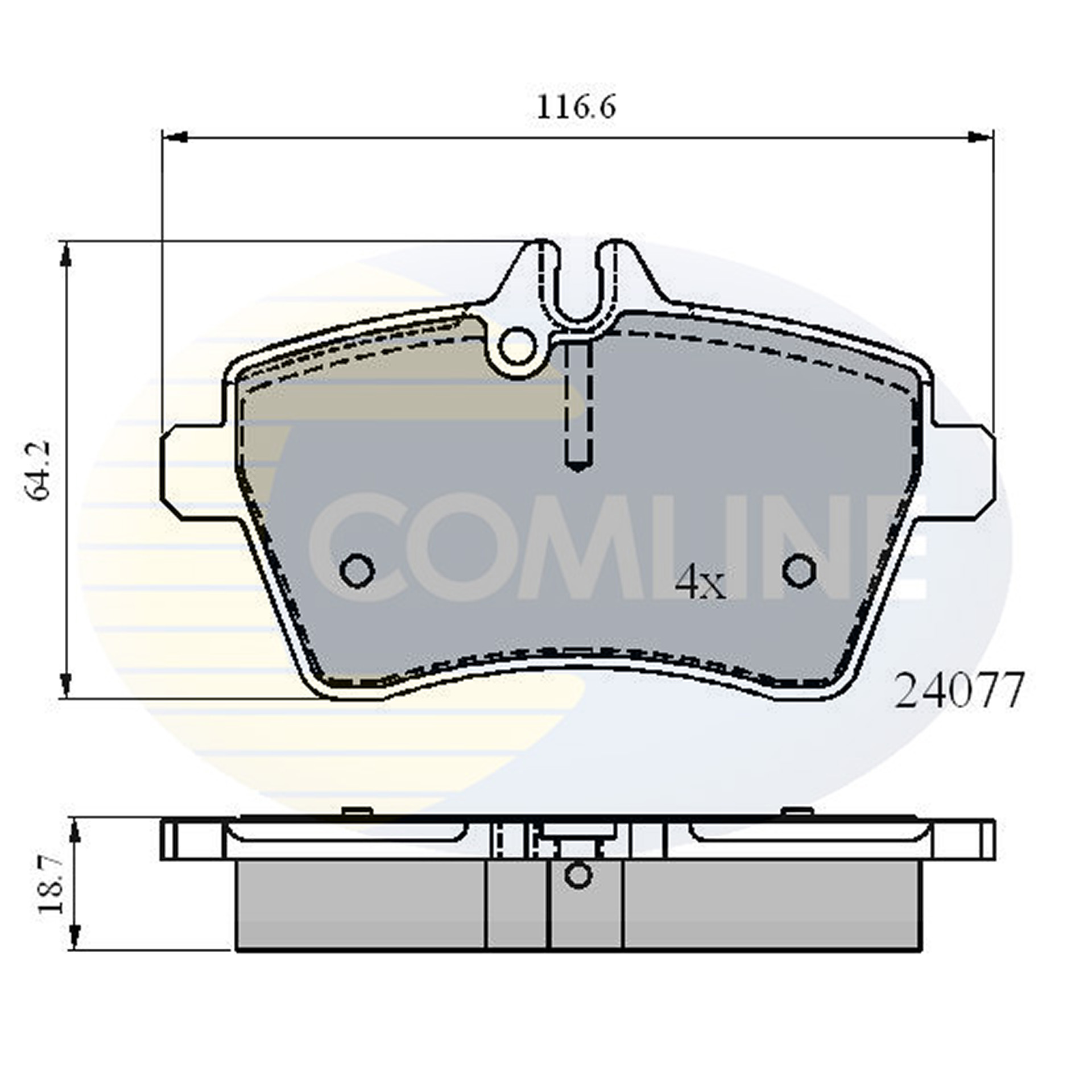 CBP01592 Comline - Гальмівні колодки до дисків1