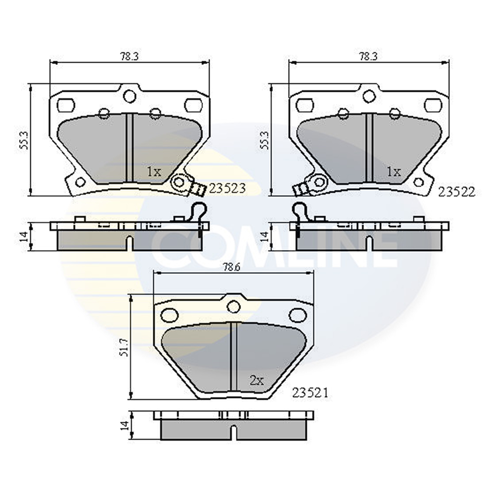 CBP3841 Comline - Гальмівні колодки до дисків1