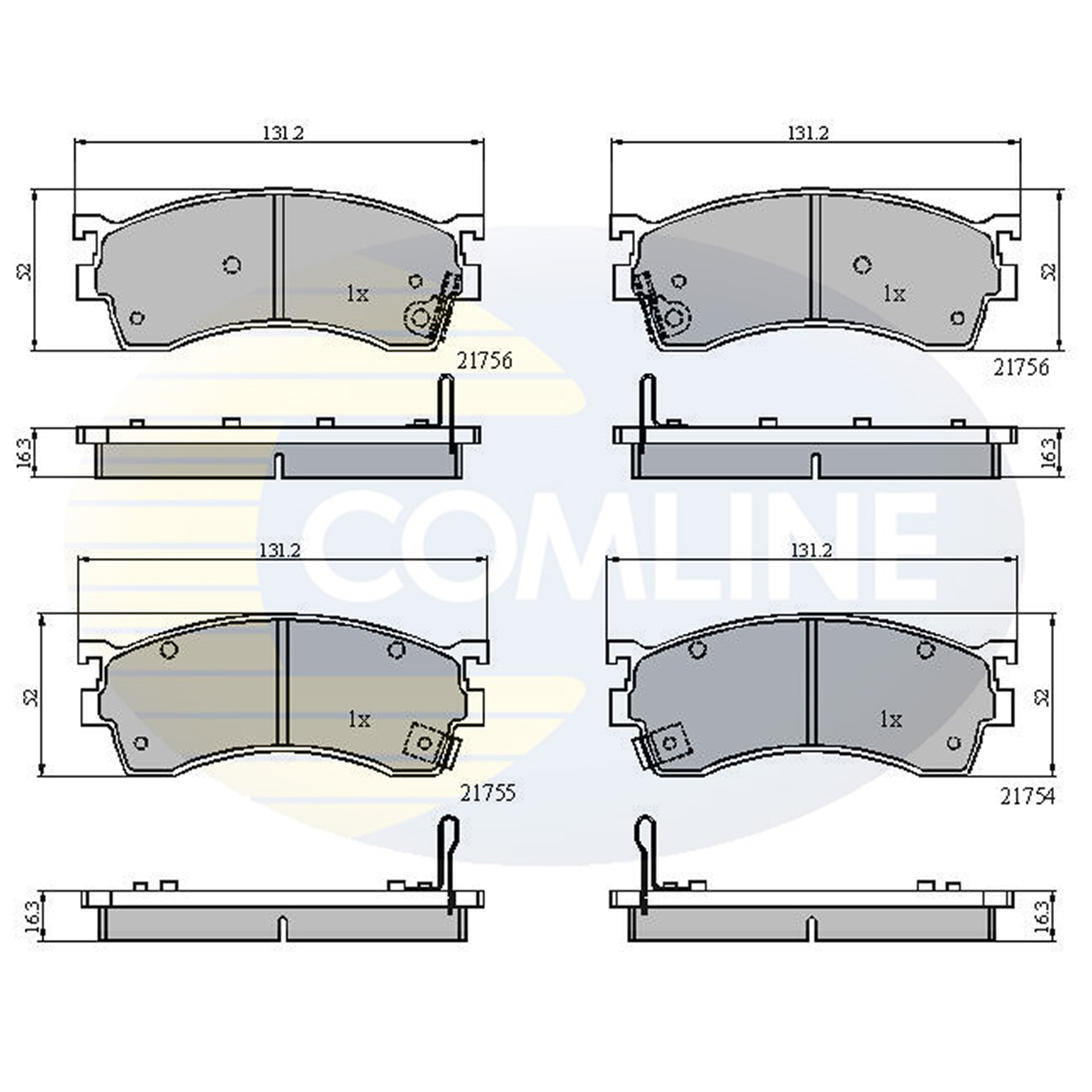 CBP3326 Comline - Гальмівні колодки до дисків1