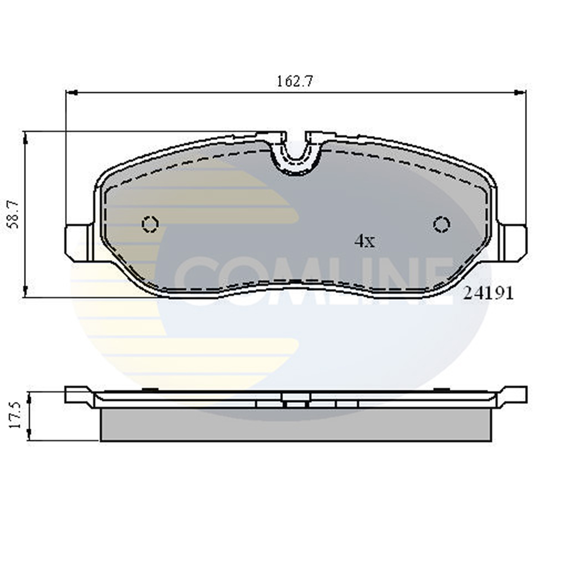 CBP01533 Comline - Гальмівні колодки до дисків1