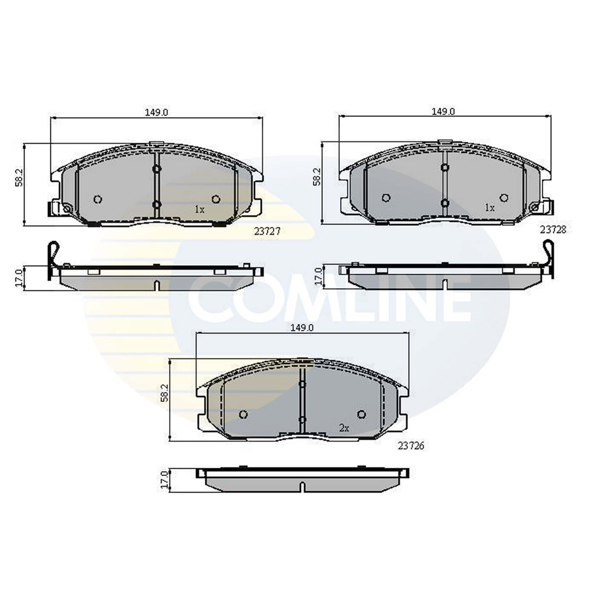 CBP3902 Comline - Гальмівні колодки до дисків1
