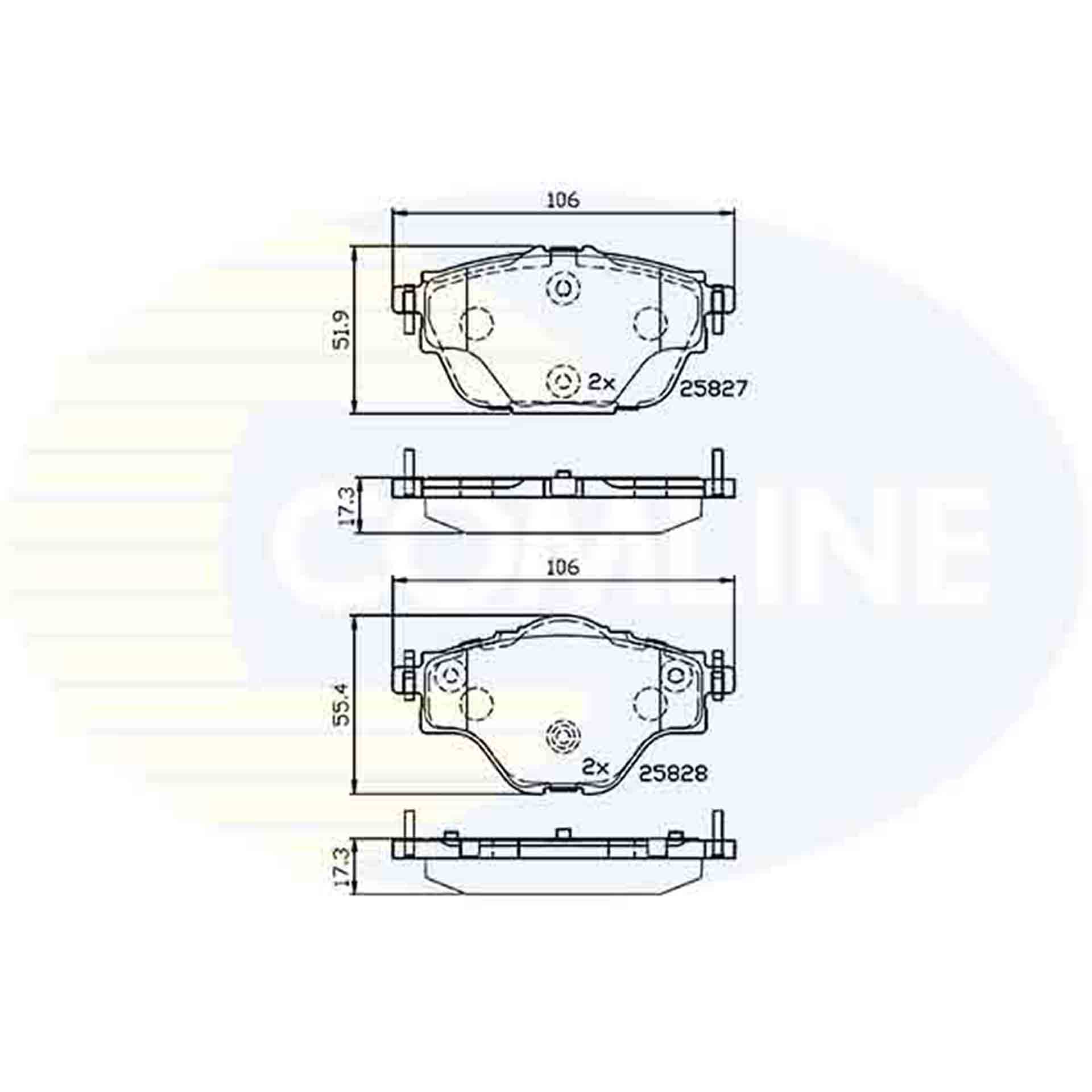 CBP32235 Comline - Гальмівні колодки до дисків1