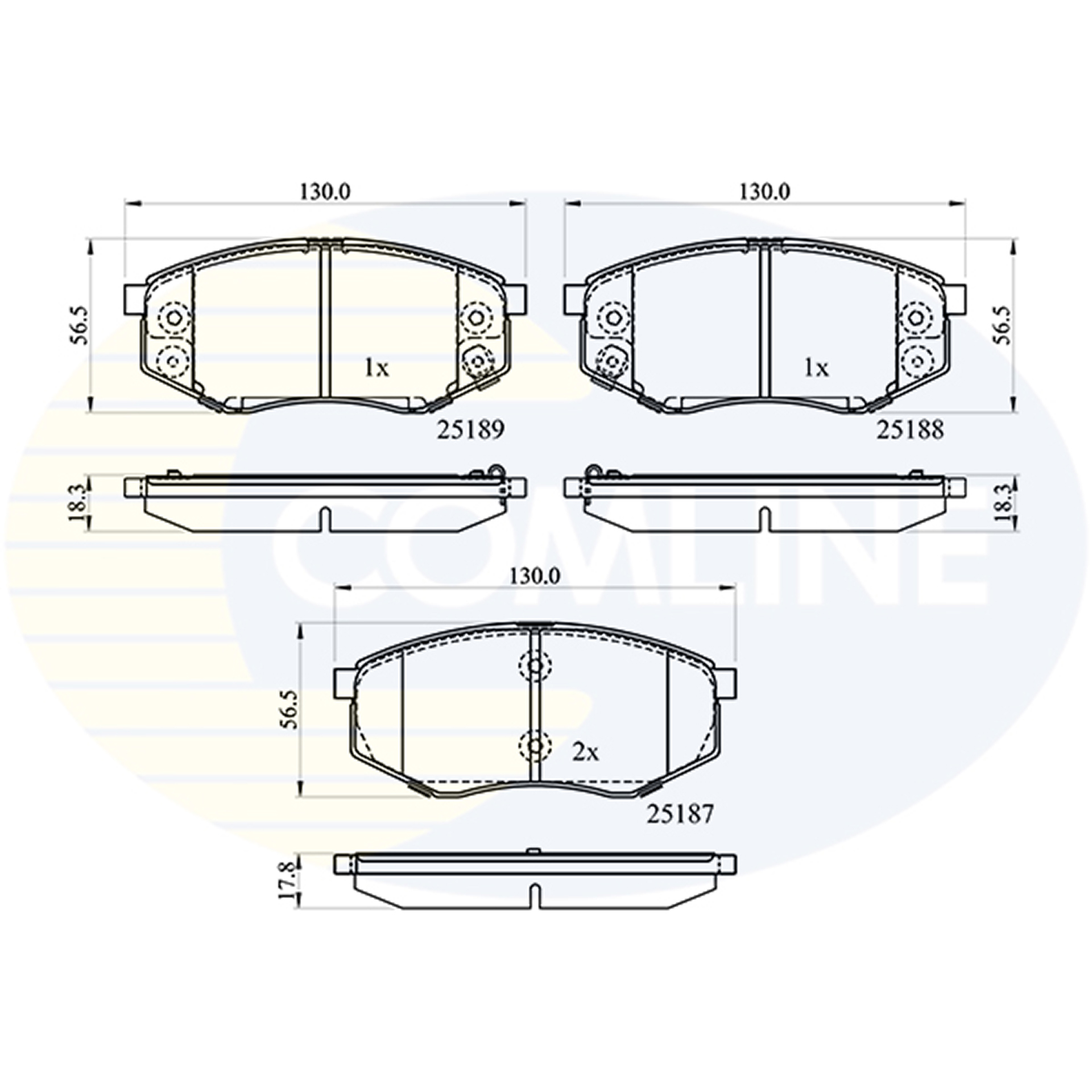 CBP32194 Comline - Гальмівні колодки до дисків1